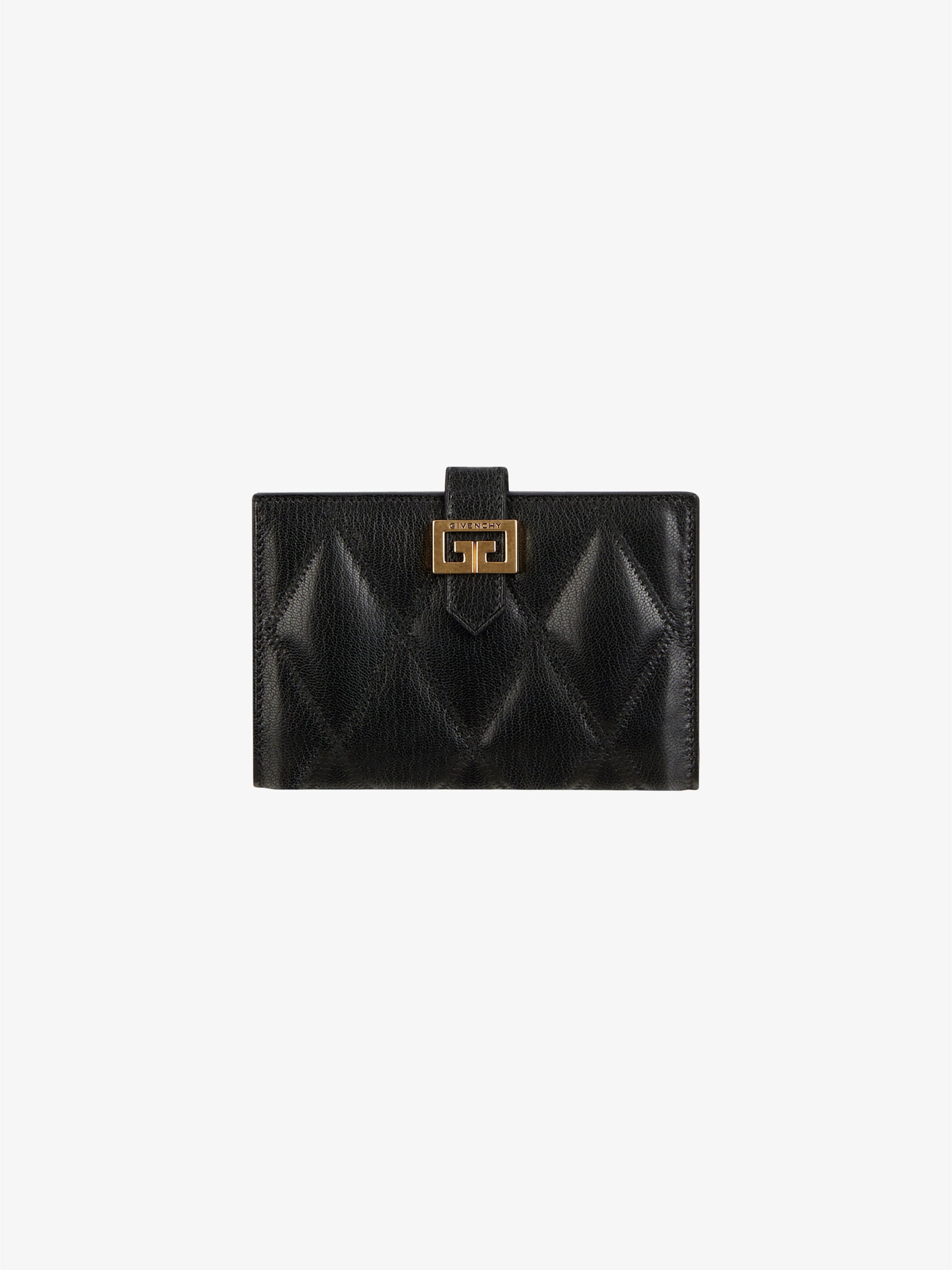 GV3 wallet in diamond quilted leather 