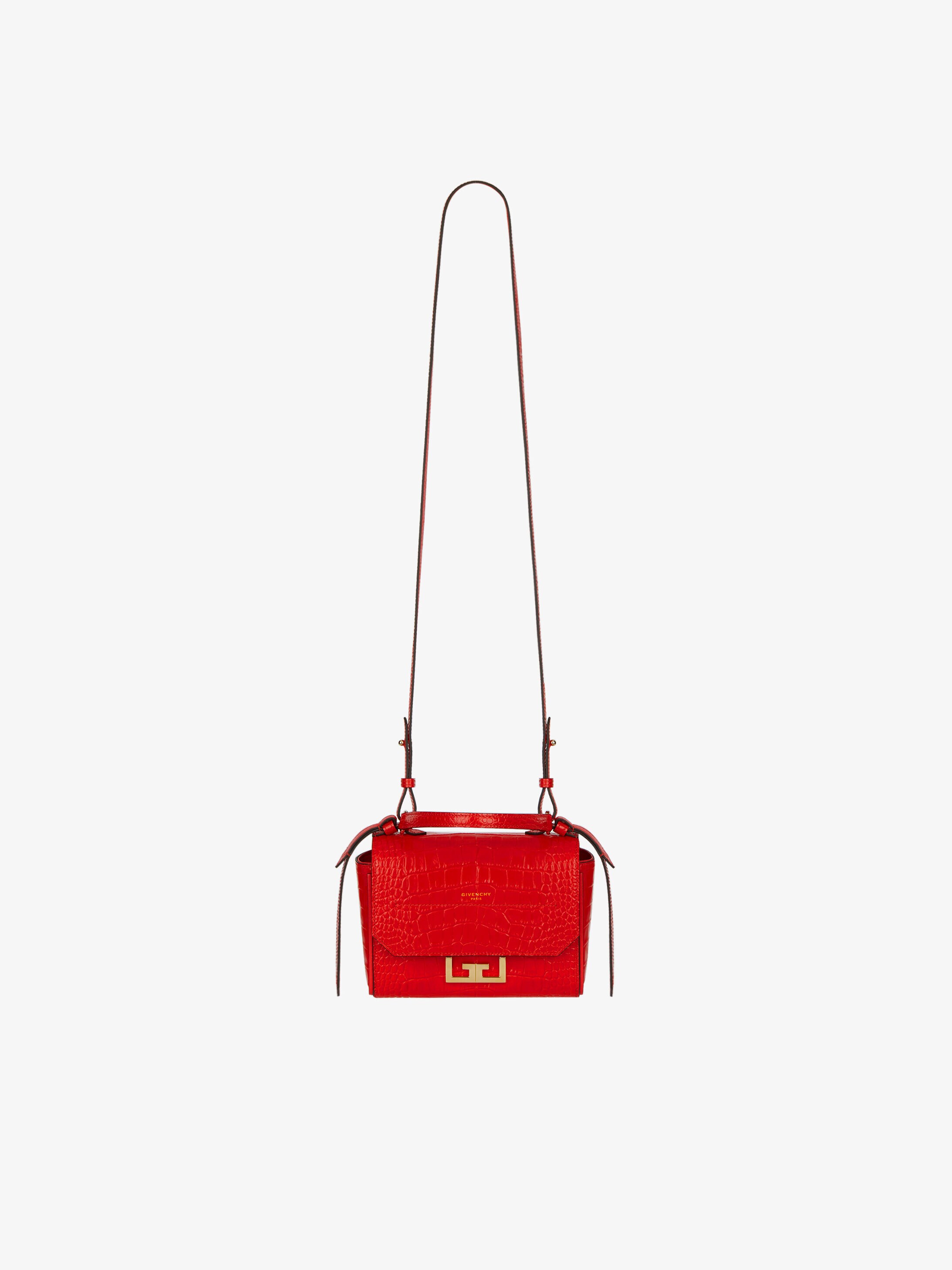 Mini Eden Bag In Crocodile Effect Leather Givenchy Paris