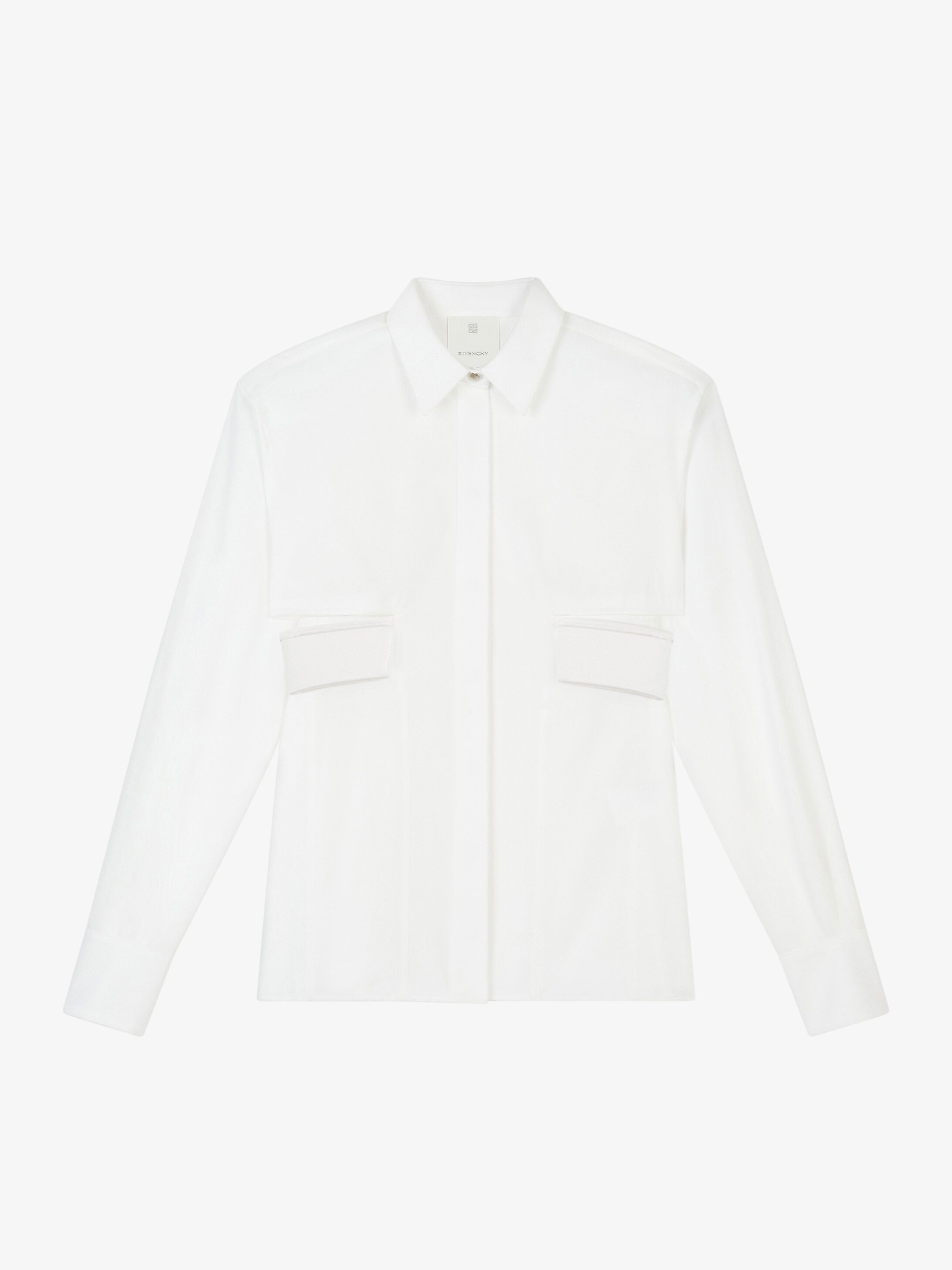 グラフィックカット テクスチャードコットン シャツ | GIVENCHY Paris グラフィックカット テクスチャードコットン シャツ | GIVENCHY Paris