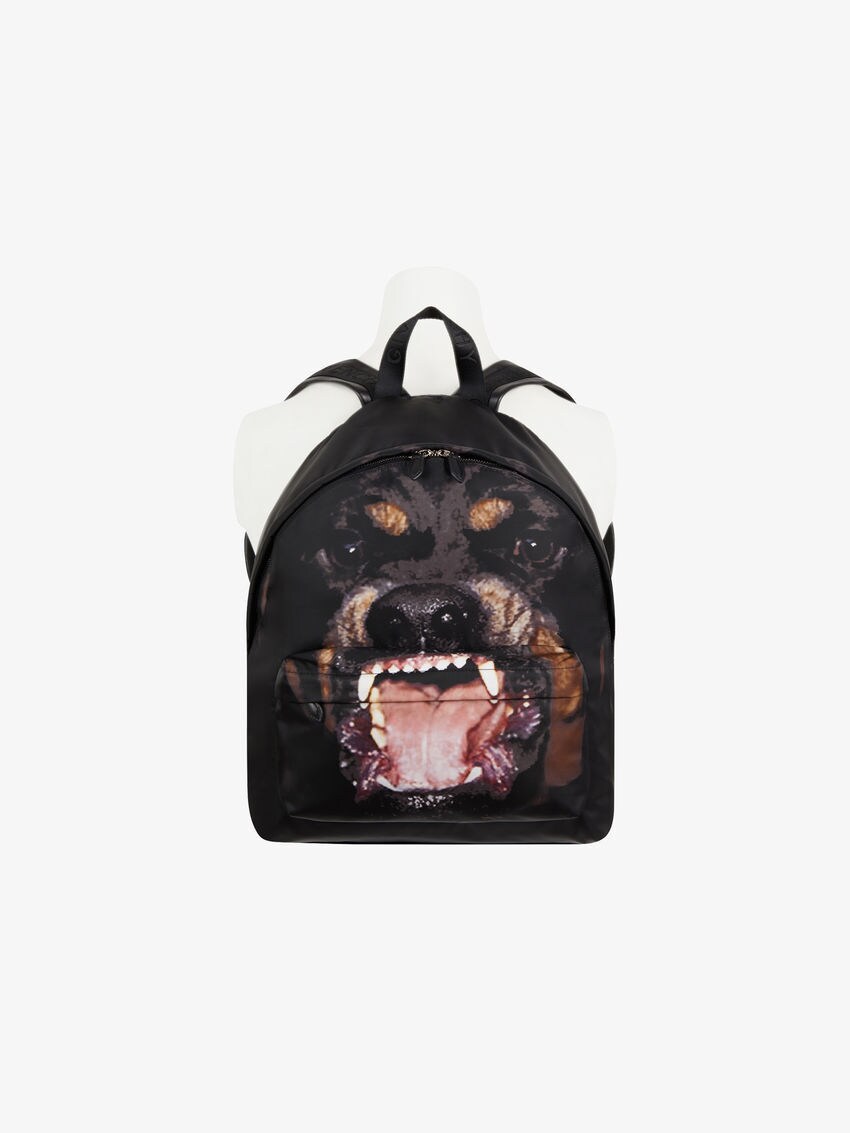 Rottweiler Printed Backpack In Cordura Givenchy Paris