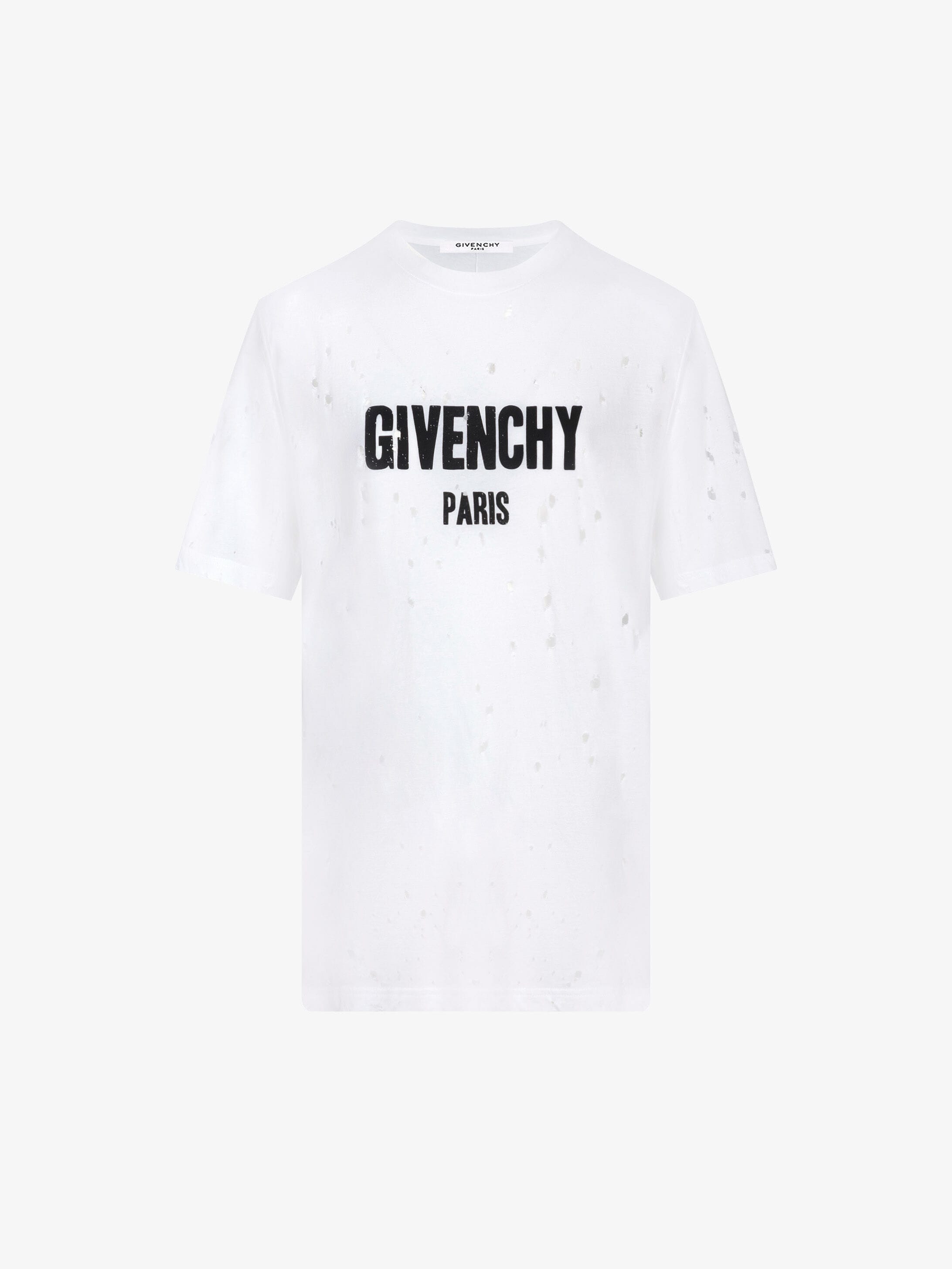 Givenchy destroyed t shirt black discount