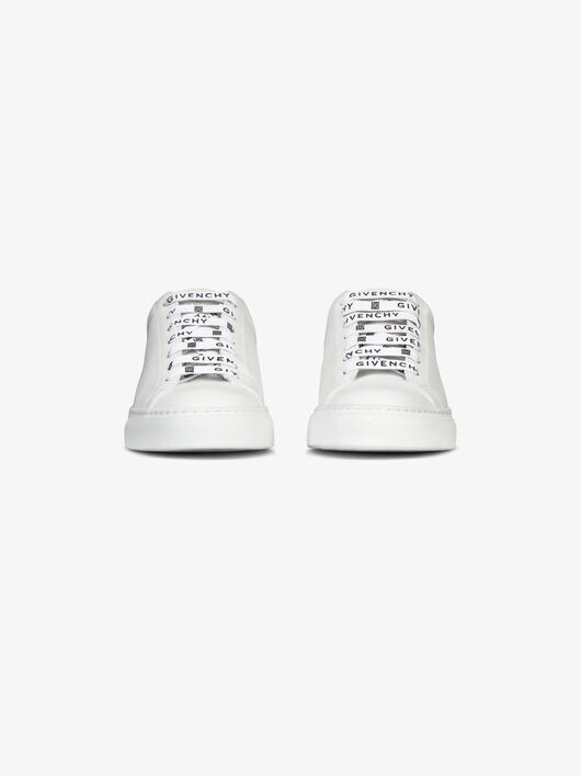 GIVENCHY 4G shoelace sneakers in leather | GIVENCHY Paris