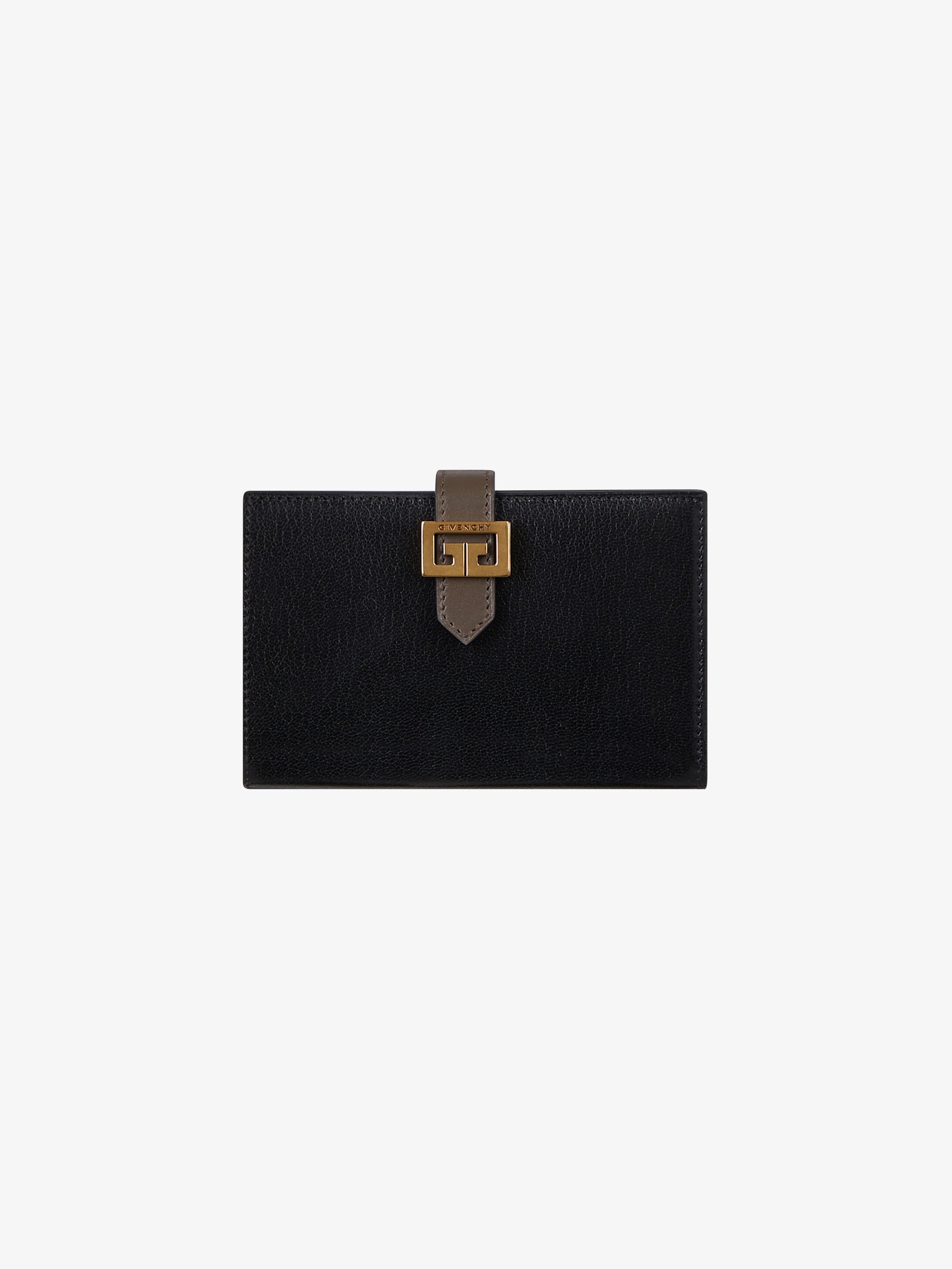 Two-toned GV3 wallet in leather 