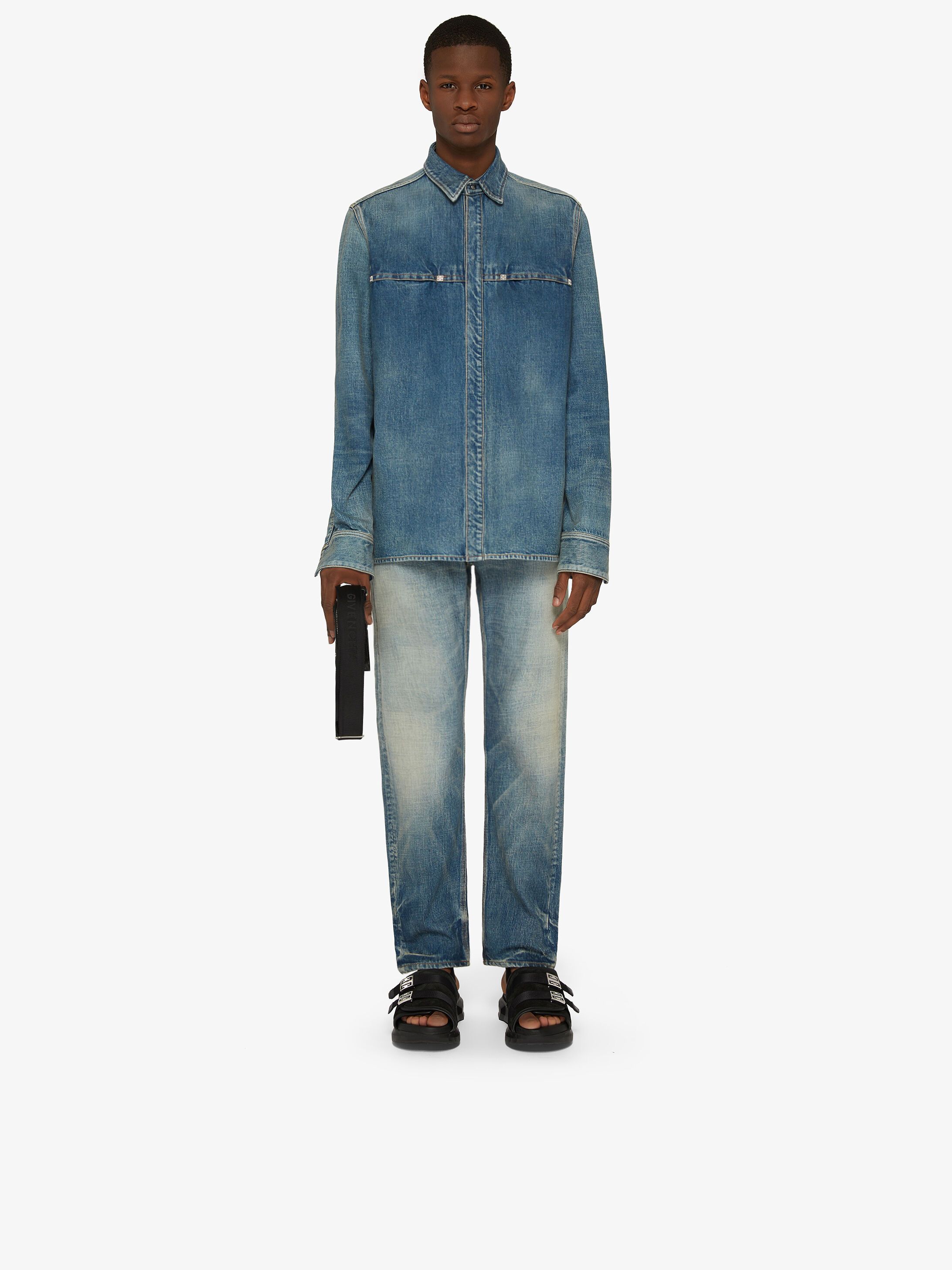 givenchy denim shirt