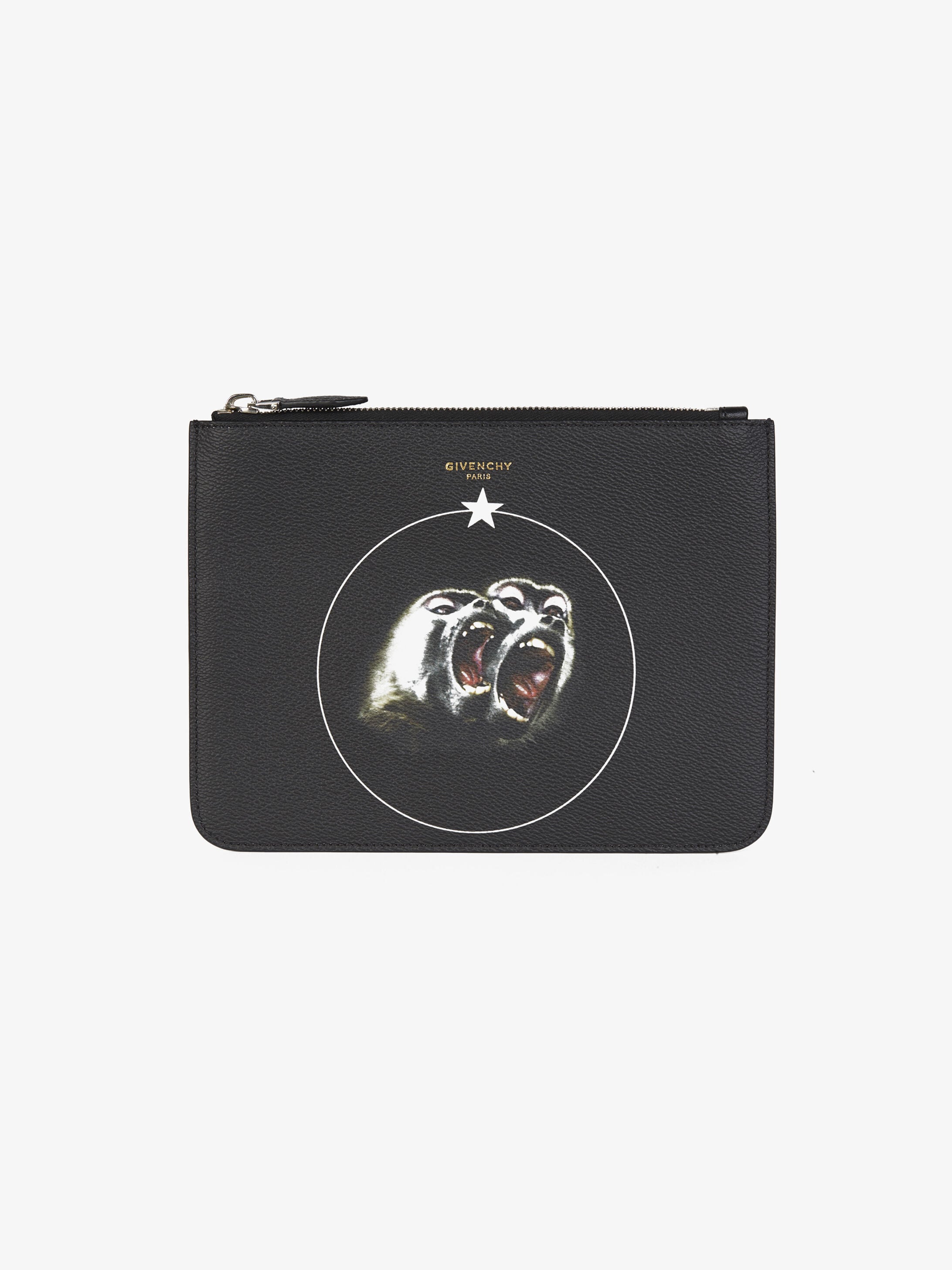 Large Monkey Brothers printed pouch 