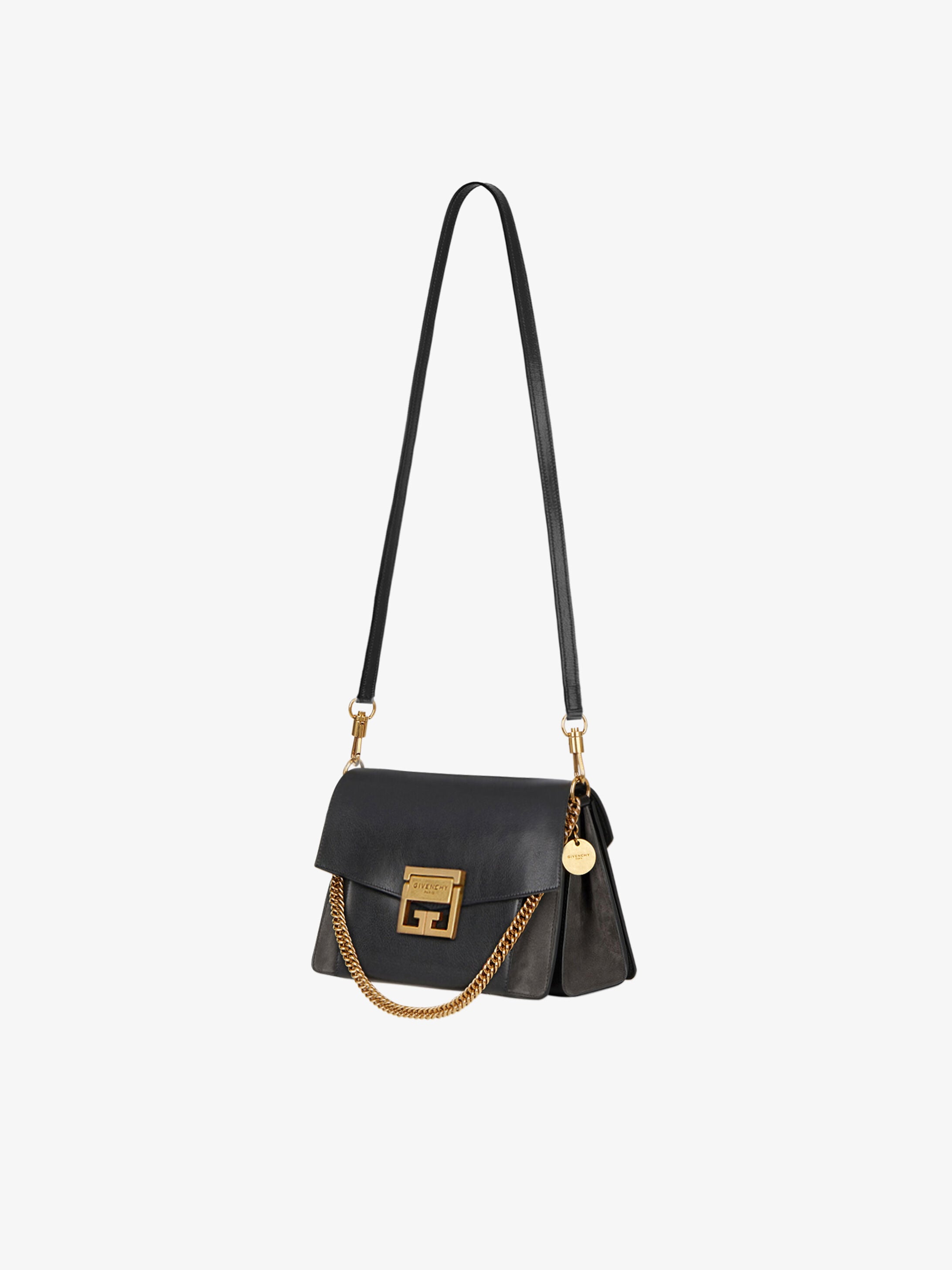 Two-toned small GV3 bag in leather and 