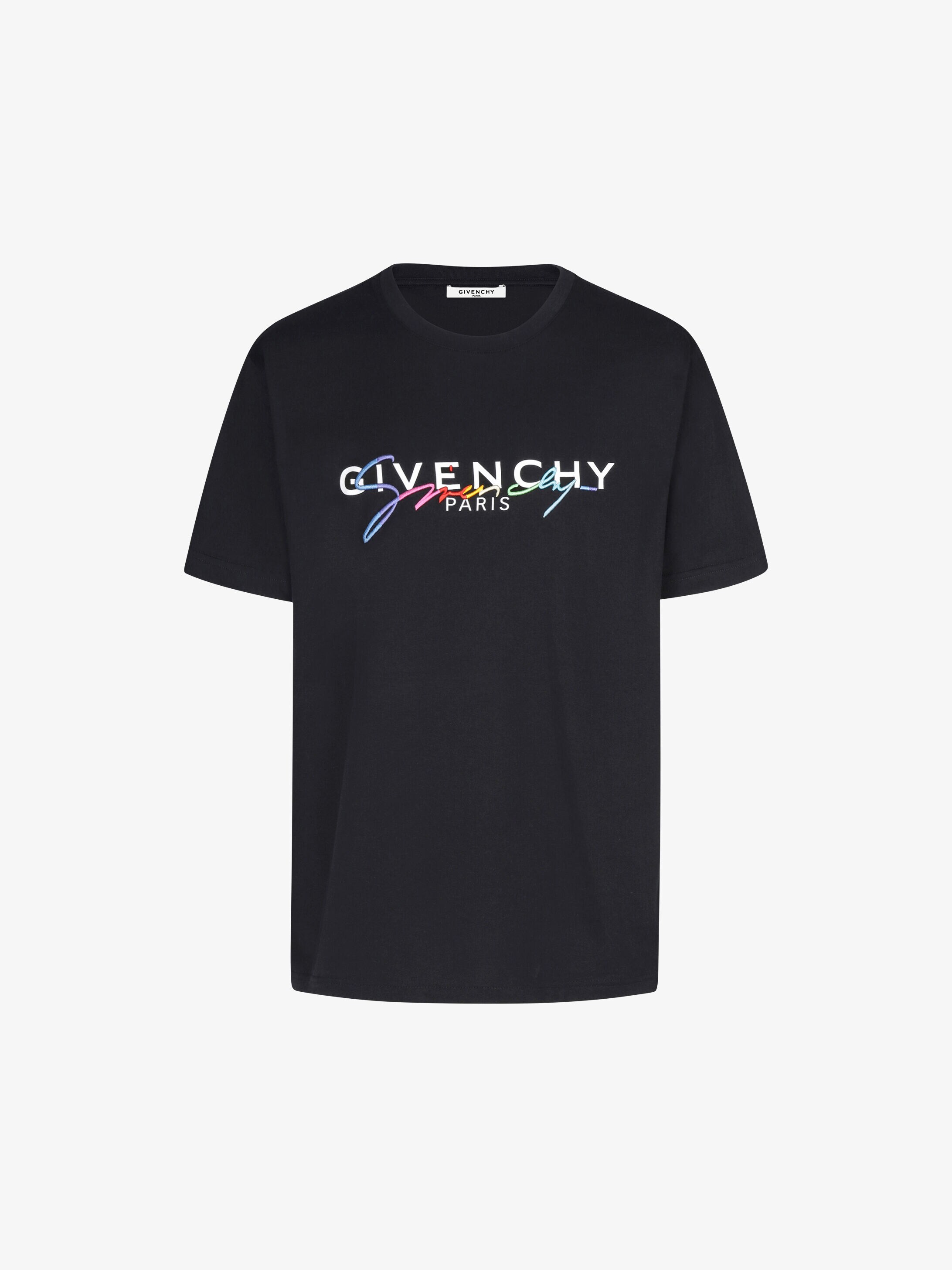 T Shirt Con Firma Givenchy Givenchy Paris