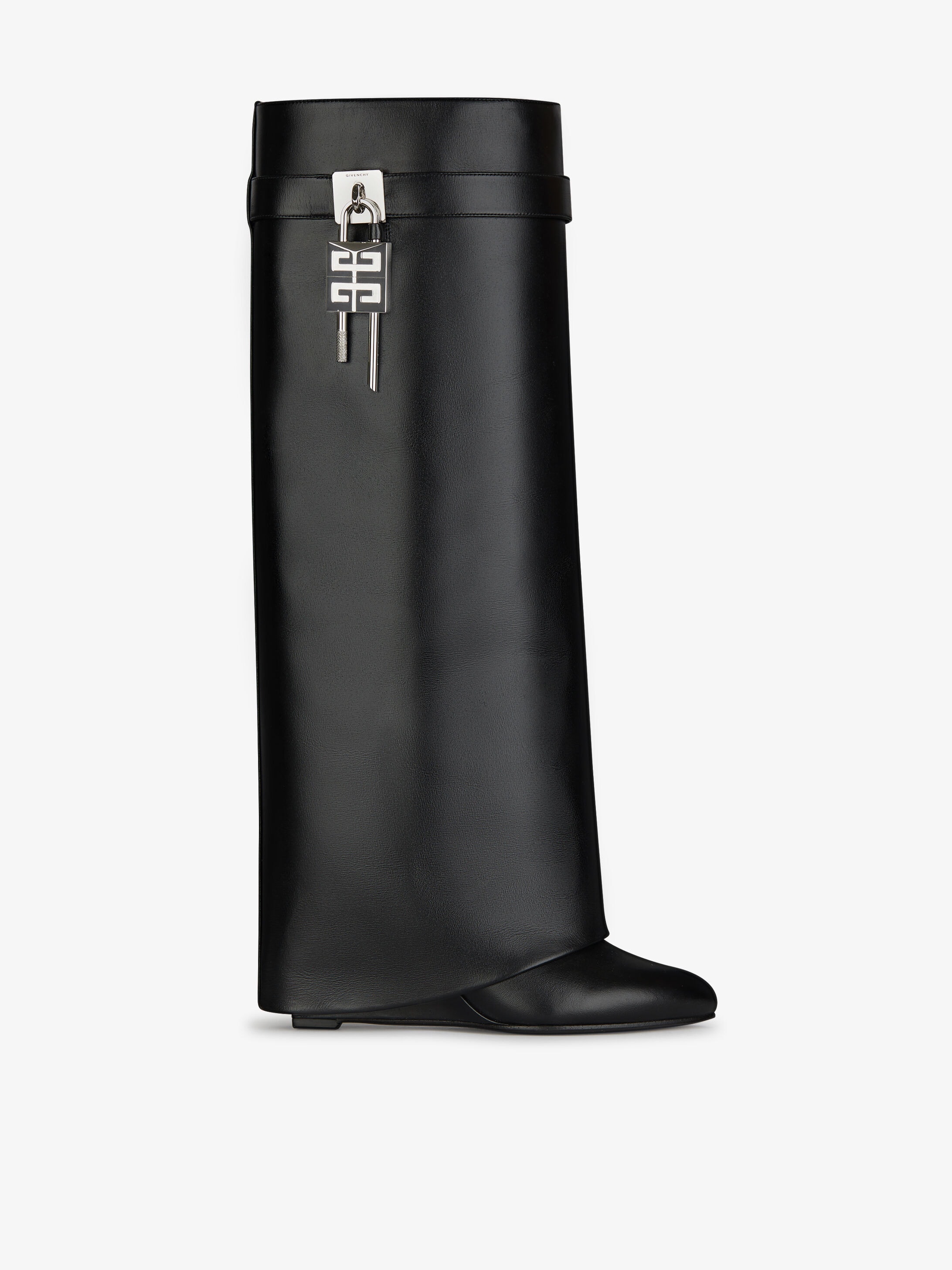 Shark Lock Pant boots in leather | GIVENCHY Paris