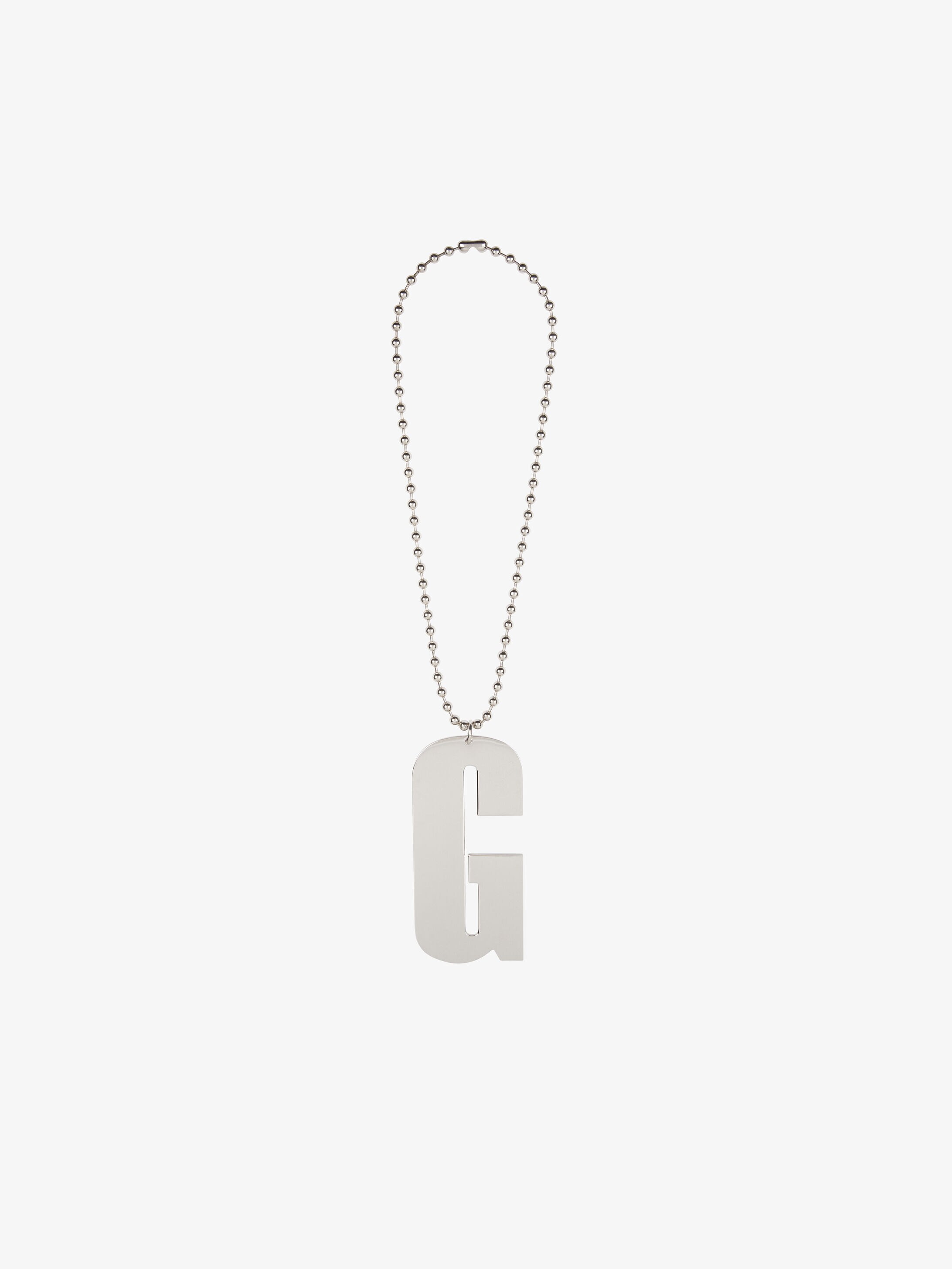 G necklace in silver metal | GIVENCHY Paris