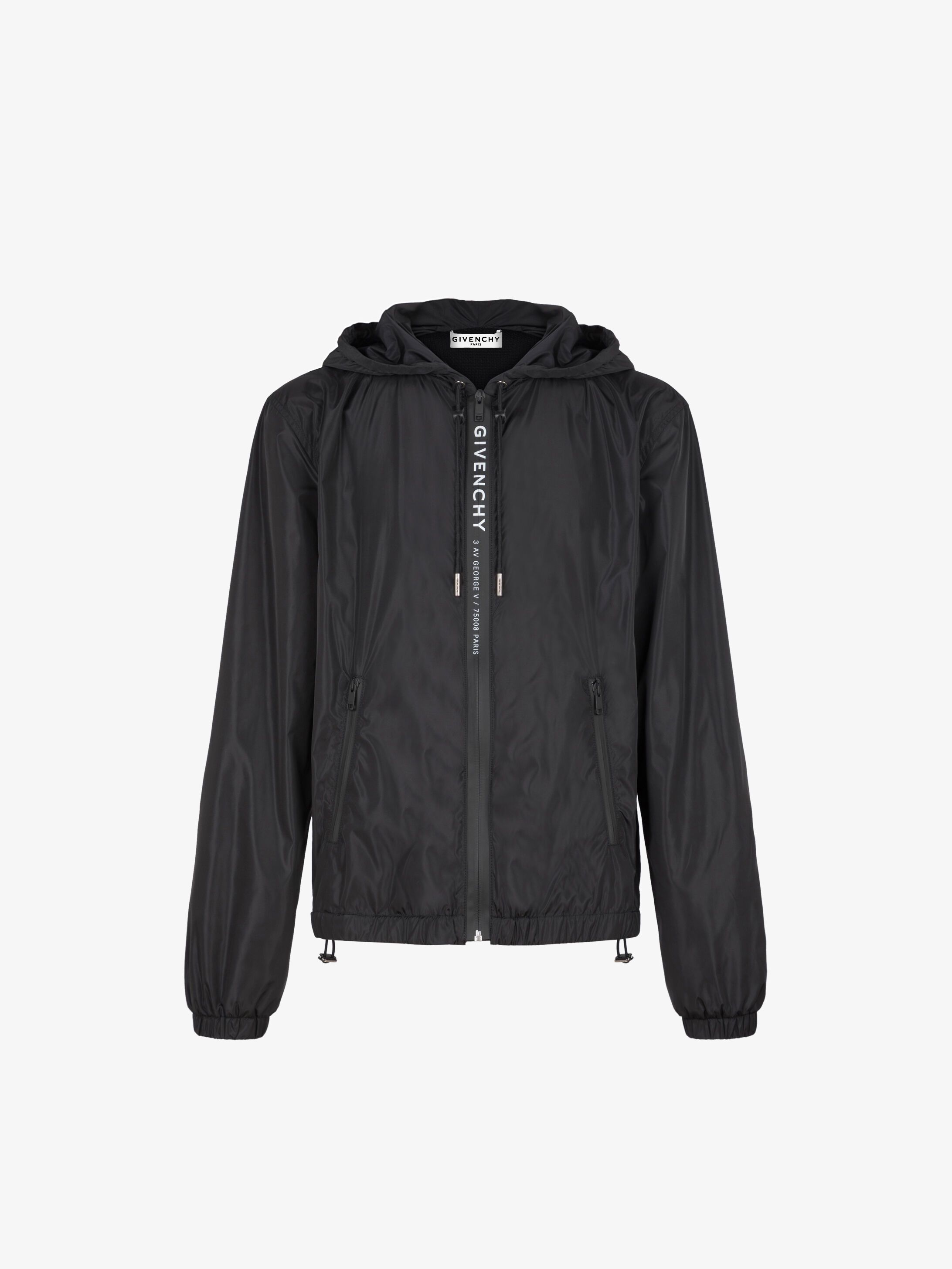 GIVENCHY ADDRESS windbreaker in satin 