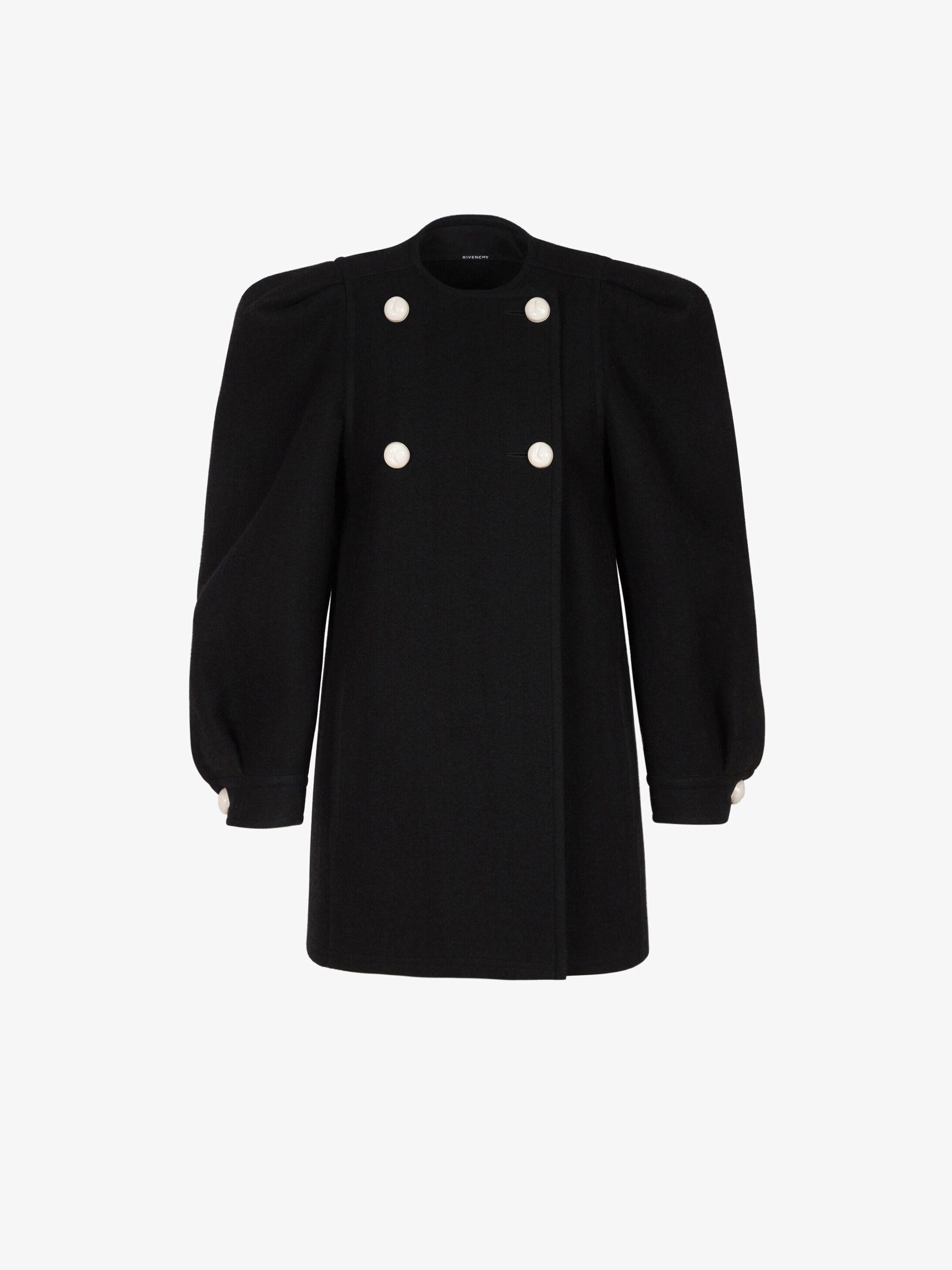 manteau laine retournée