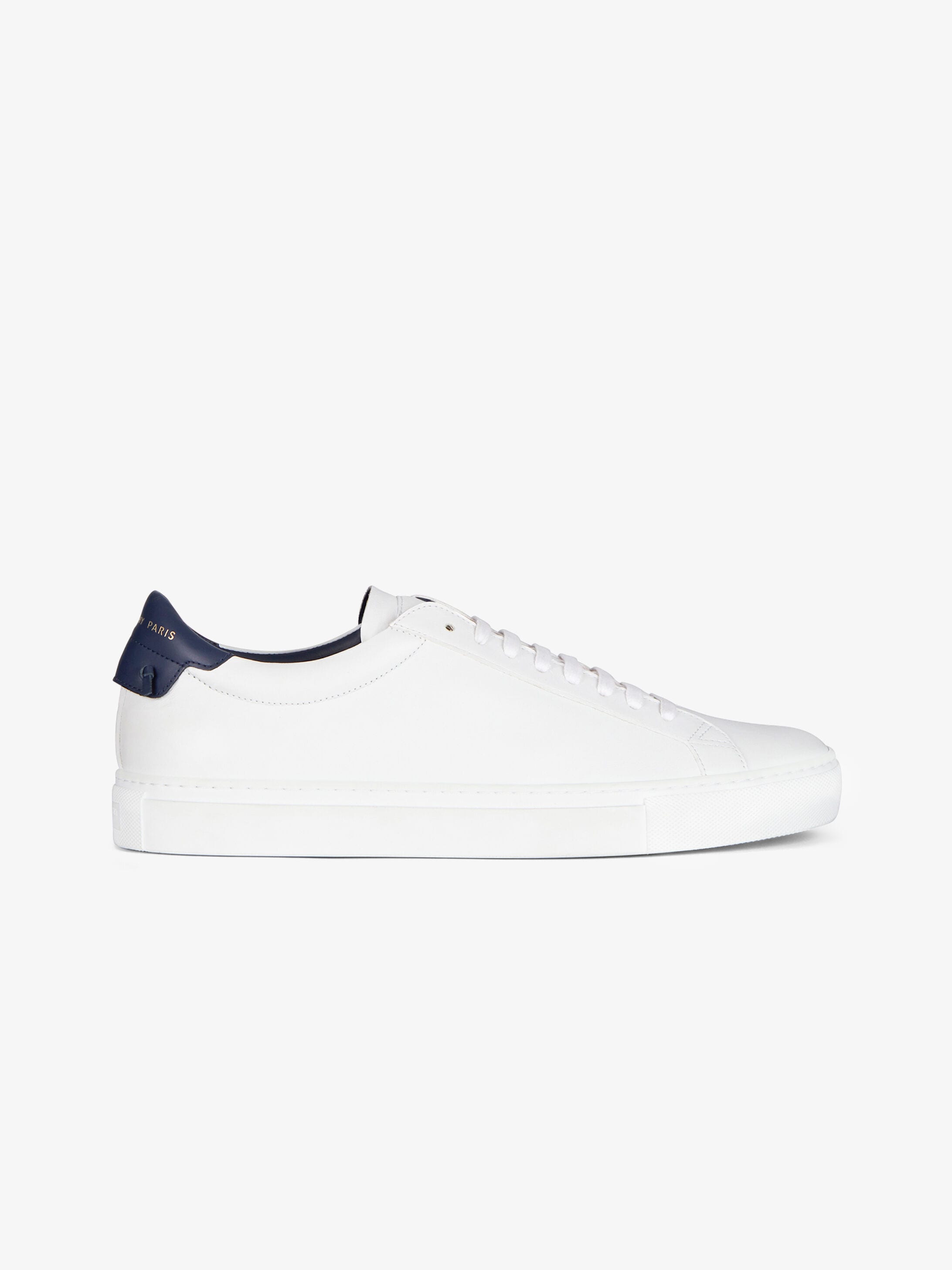 Sneakers in two tone matte leather 