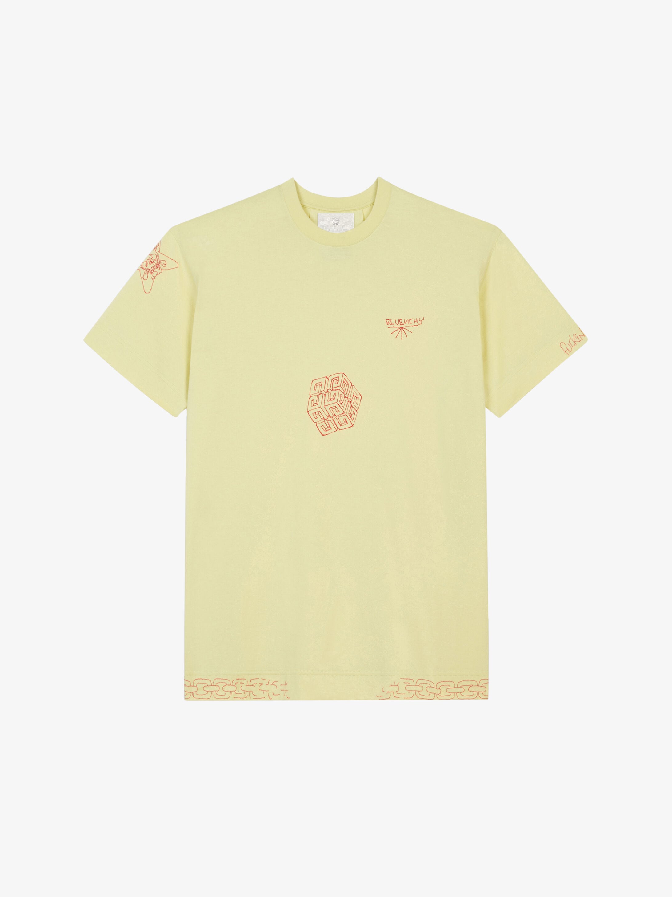 givenchy yellow t shirt