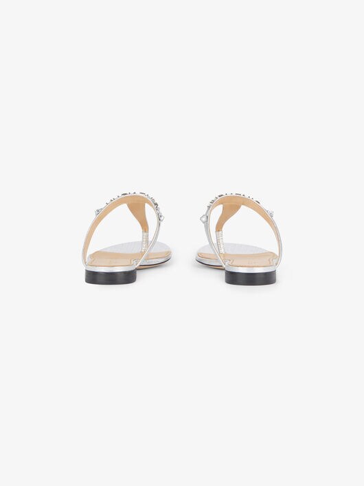 givenchy elba leather flat thong sandals