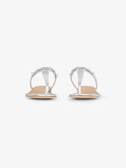 givenchy elba leather flat thong sandals