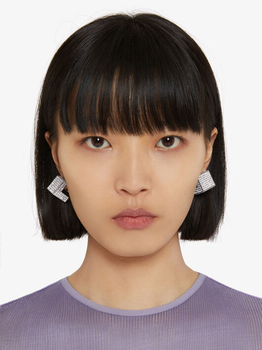 G Square Cube earrings in crystals | GIVENCHY Paris