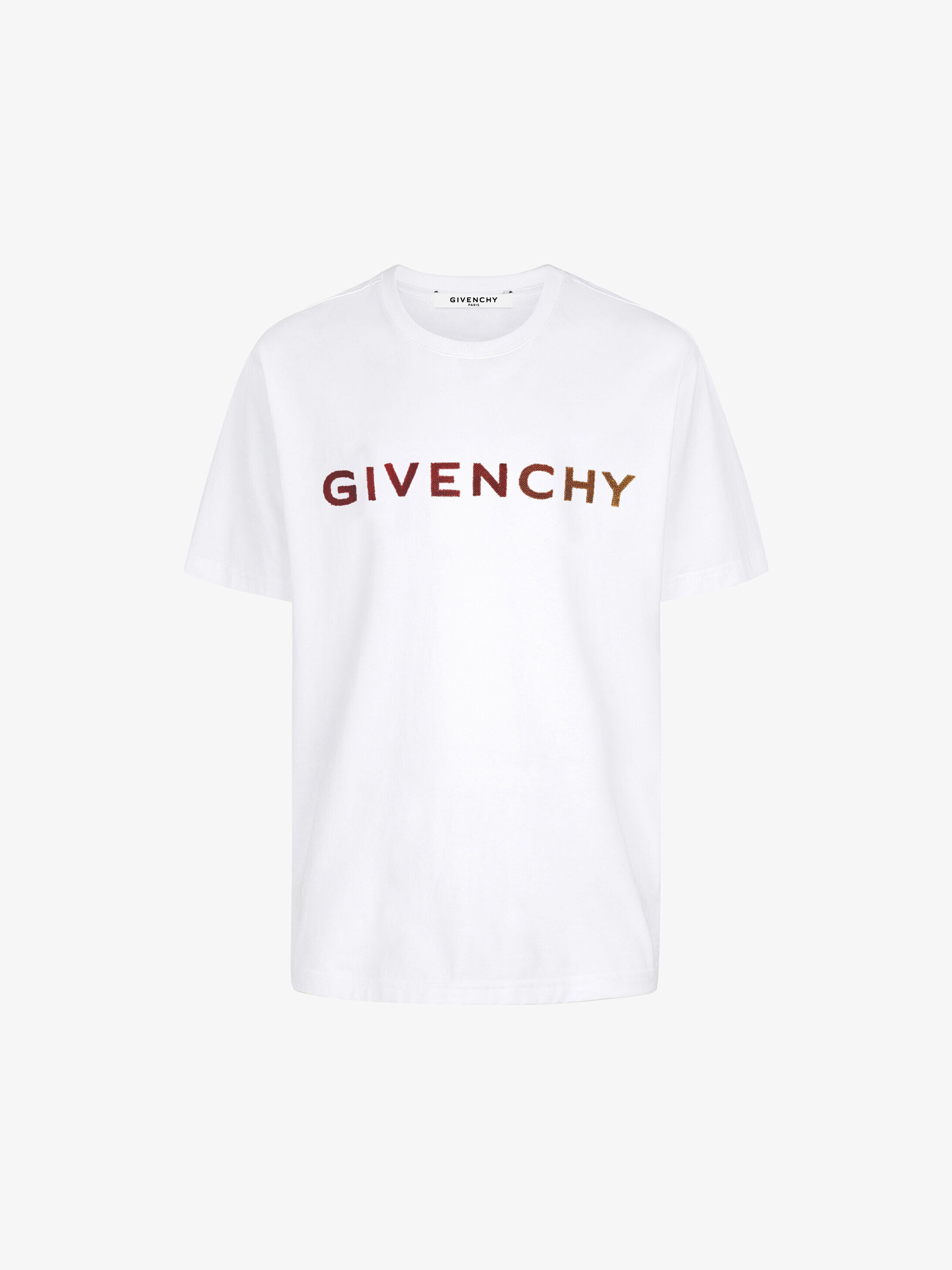 givenchy red and black t shirt