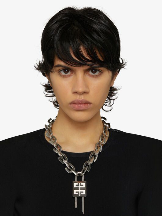G Link necklace with padlock GIVENCHY Paris
