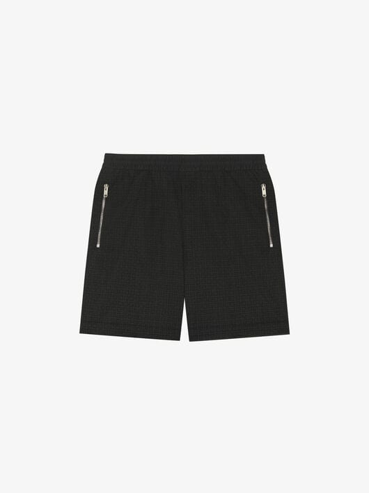 Shorts in 4G jacquard with metallic zips | GIVENCHY Paris