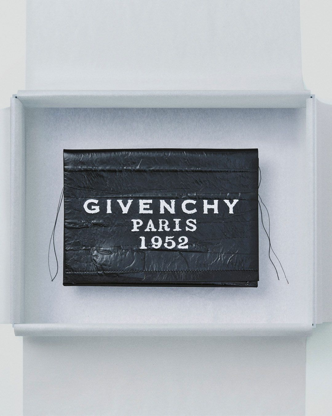 Small Antigona East-West bag in Box leather