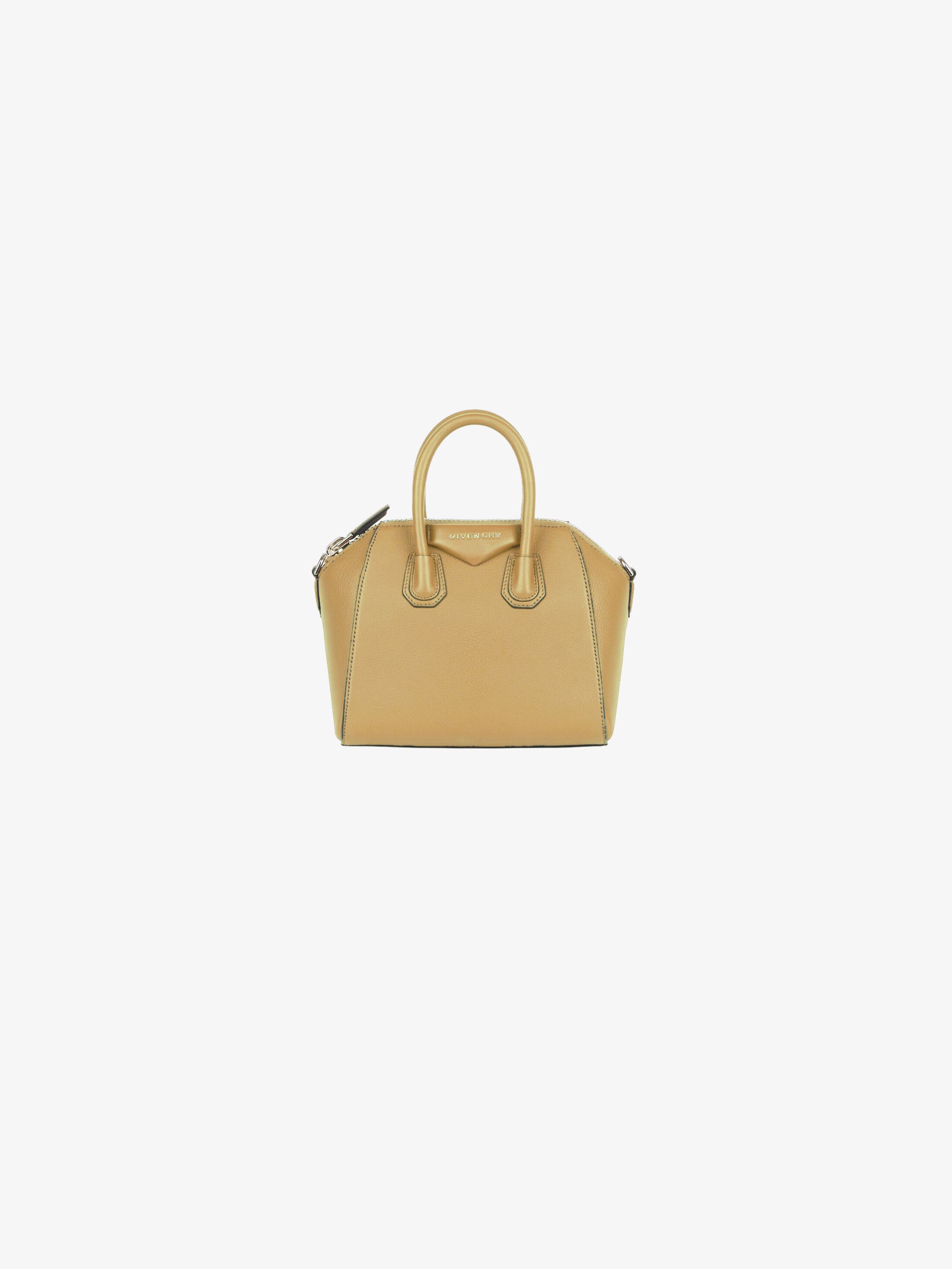 Mini Antigona bag in grained leather