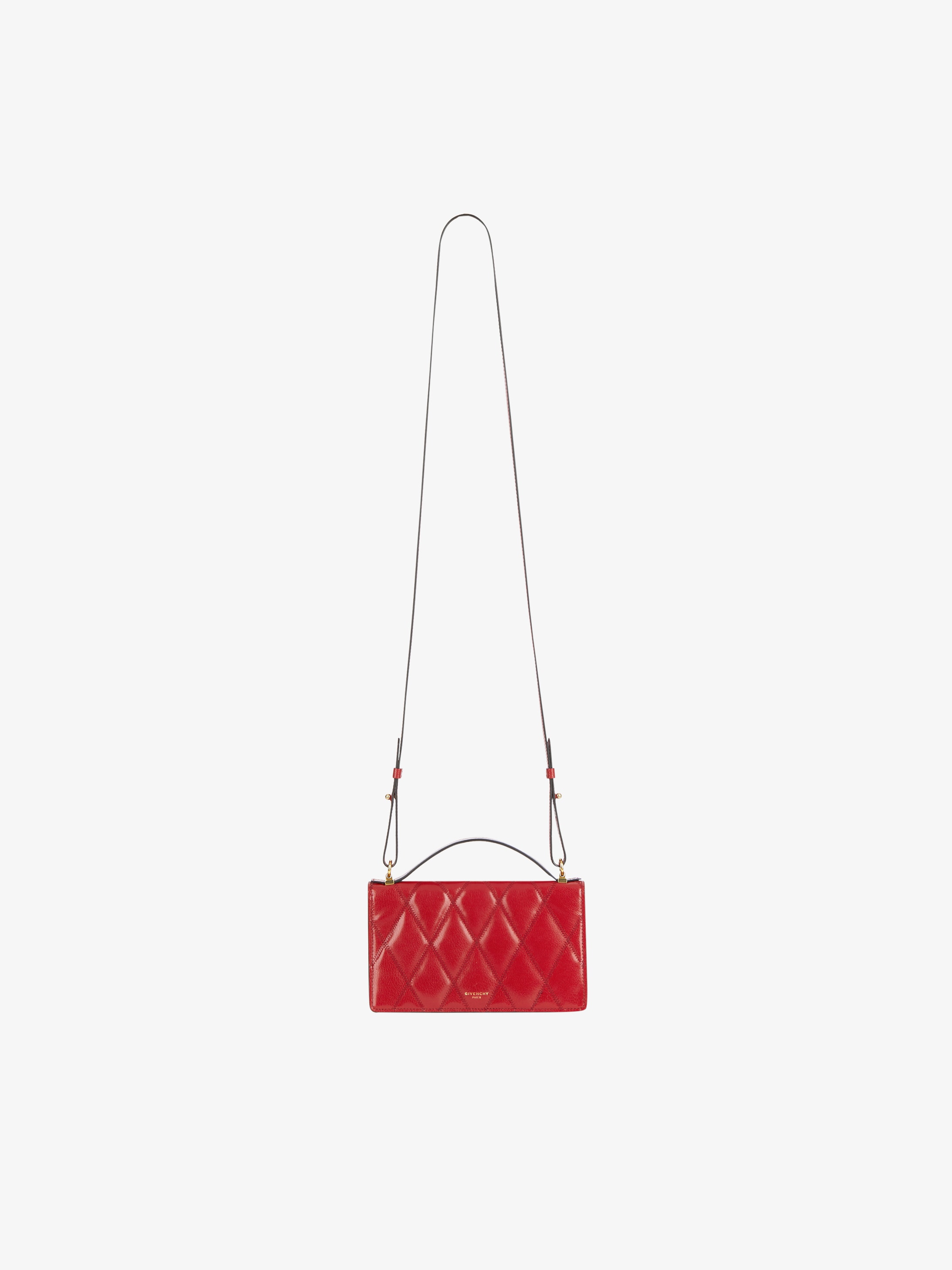 Mini bag in diamond quilted leather