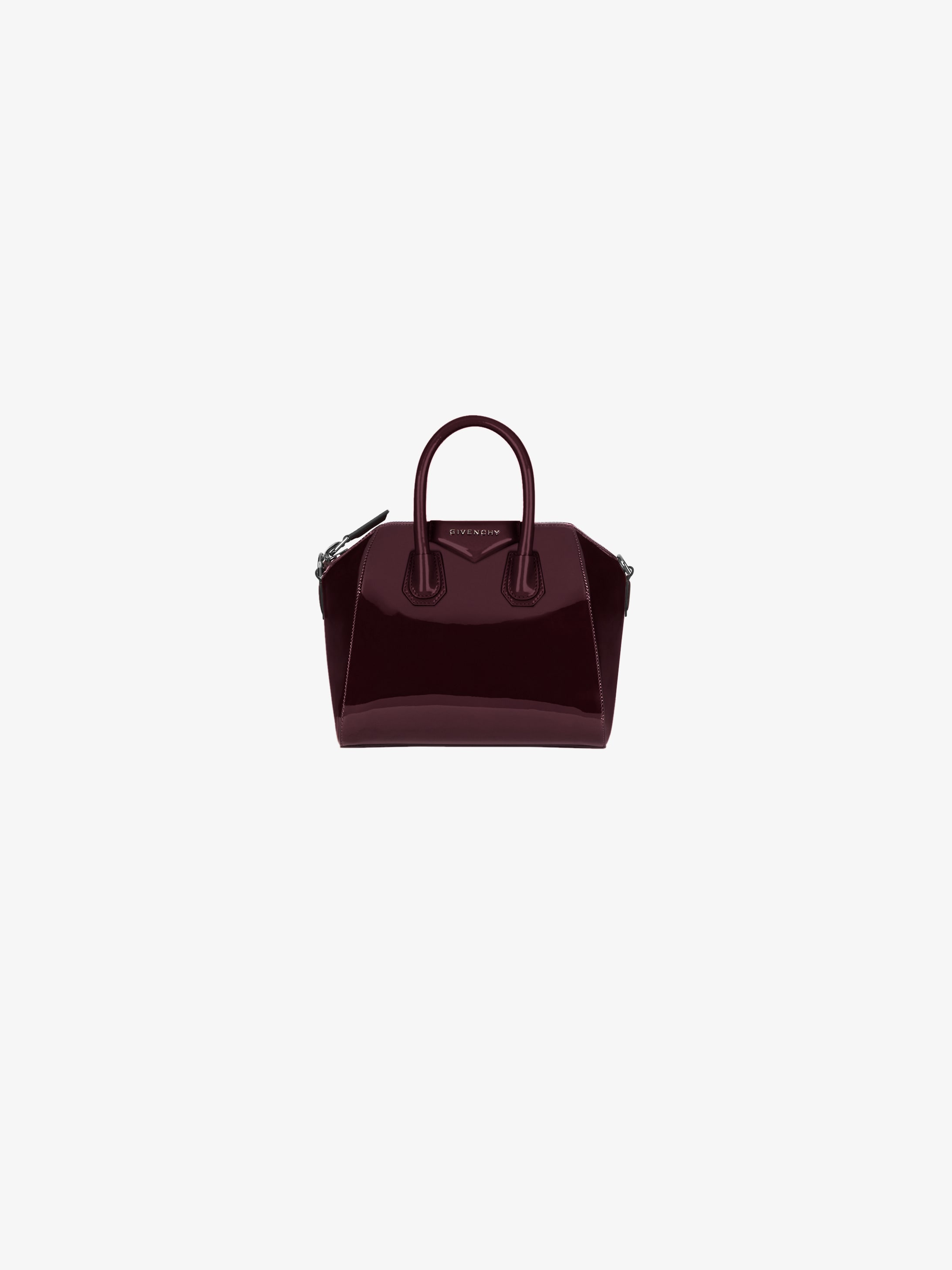 Mini Antigona bag in varnished leather