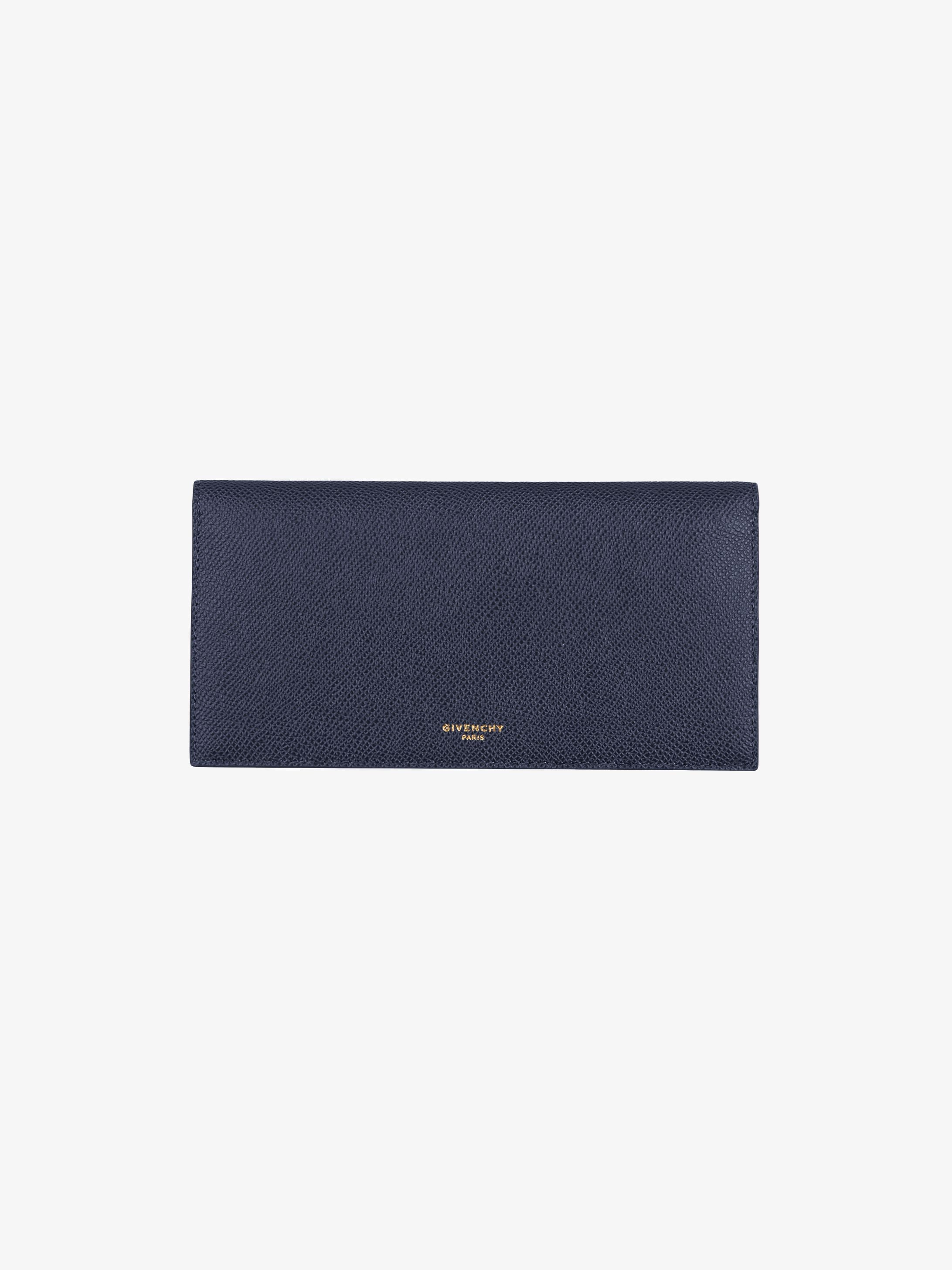 Eros long flap wallet in leather