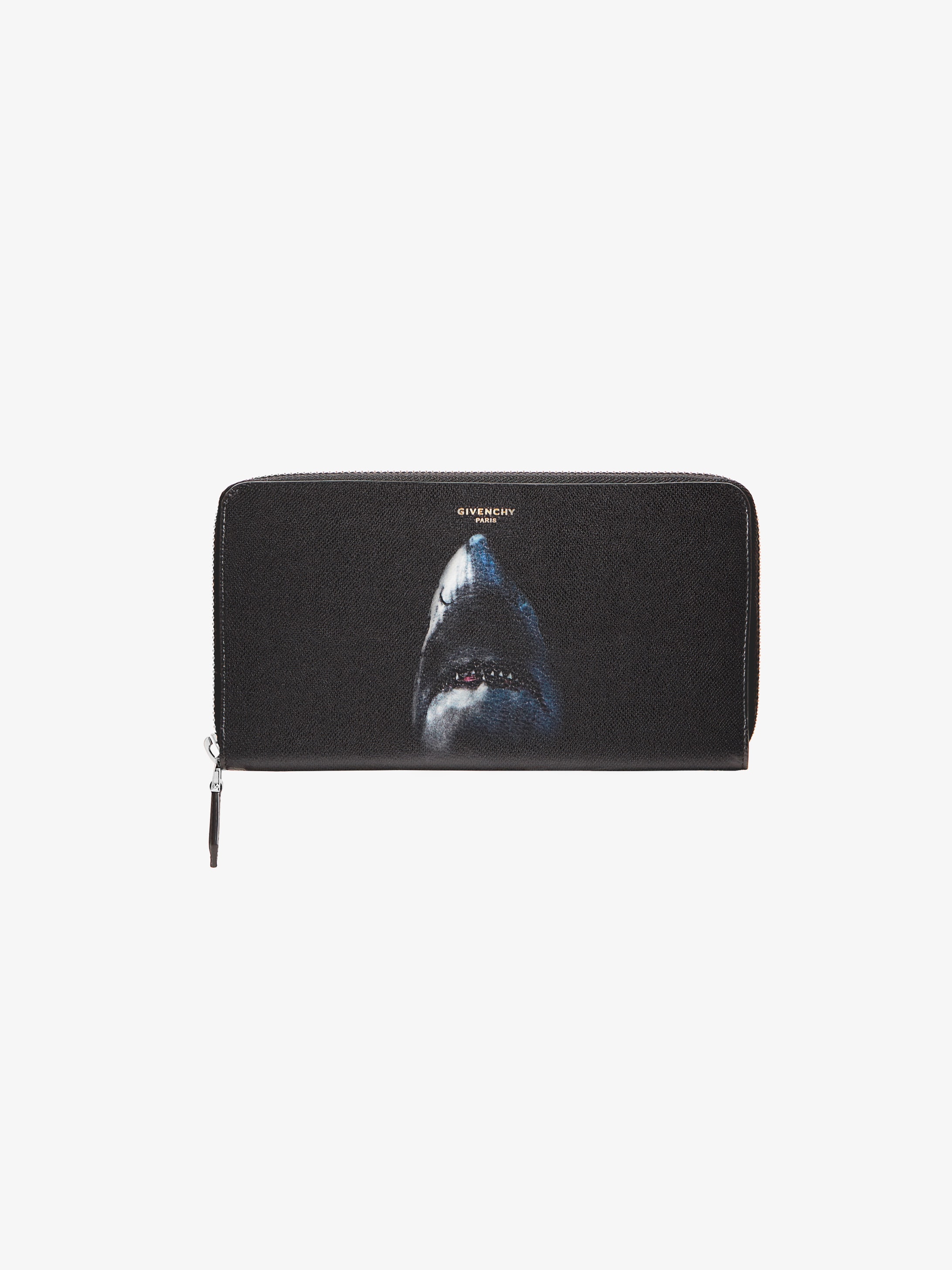 Shark printed long zipped wallet