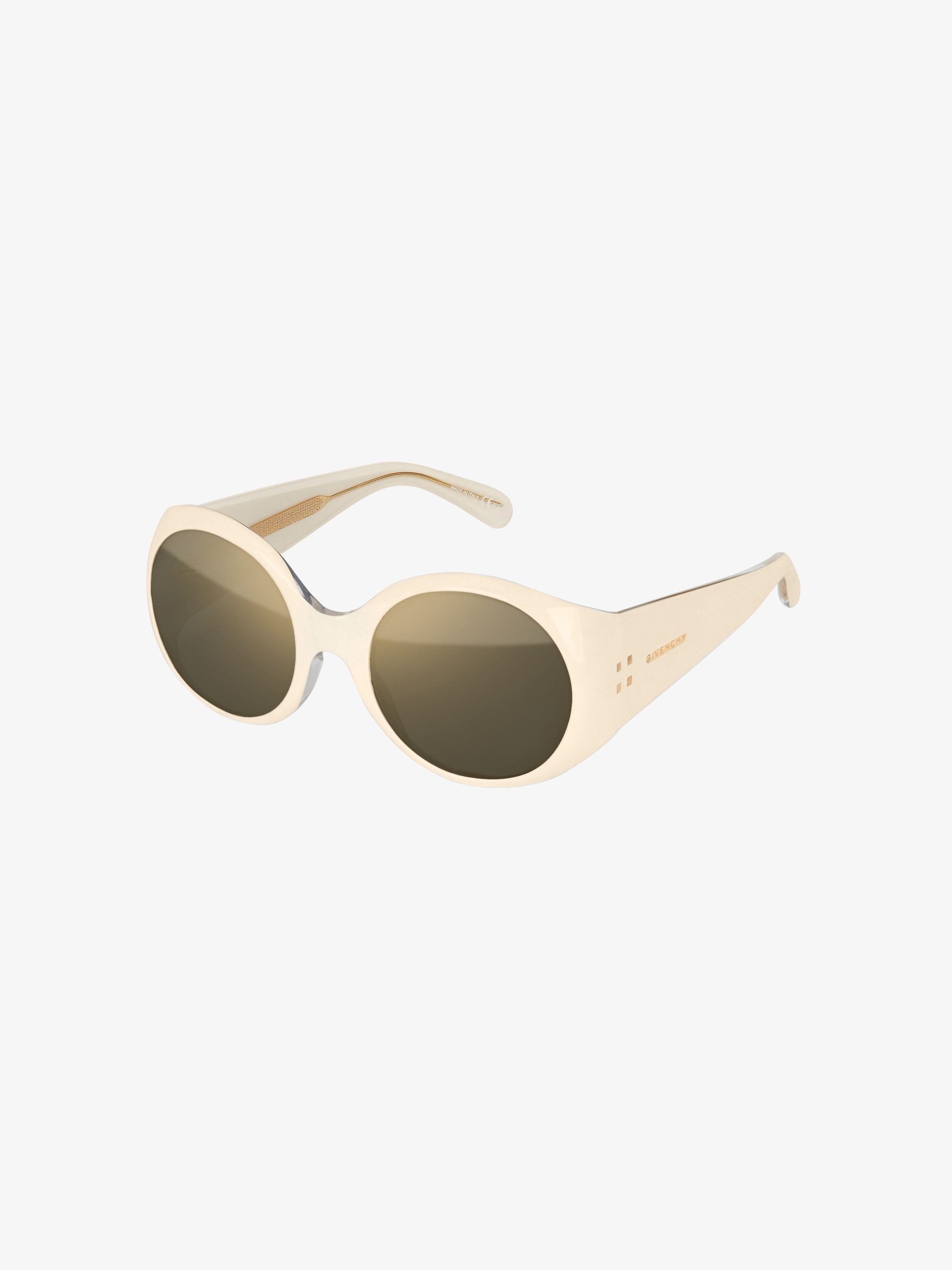 Round sunglasses in acetate