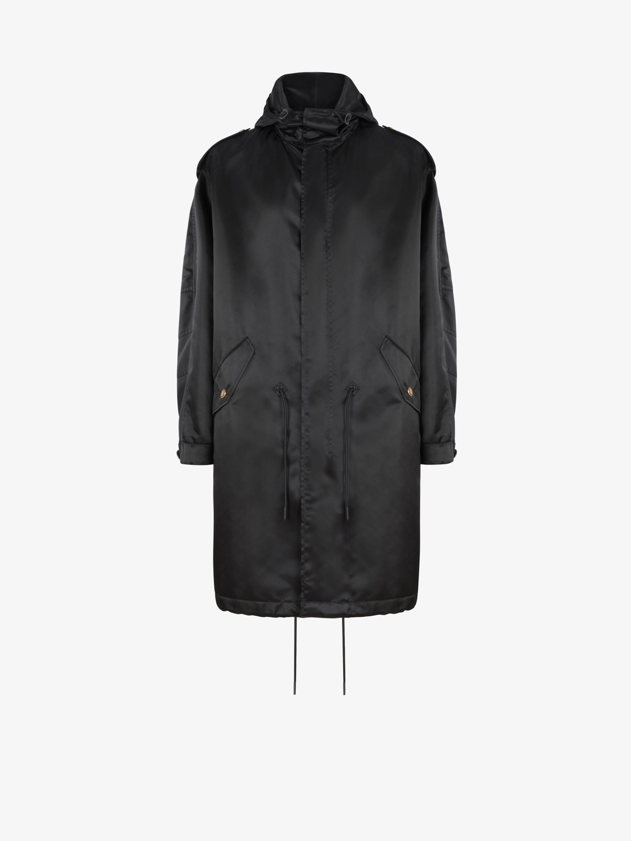 Parka à boutons 4G en nylon brillant