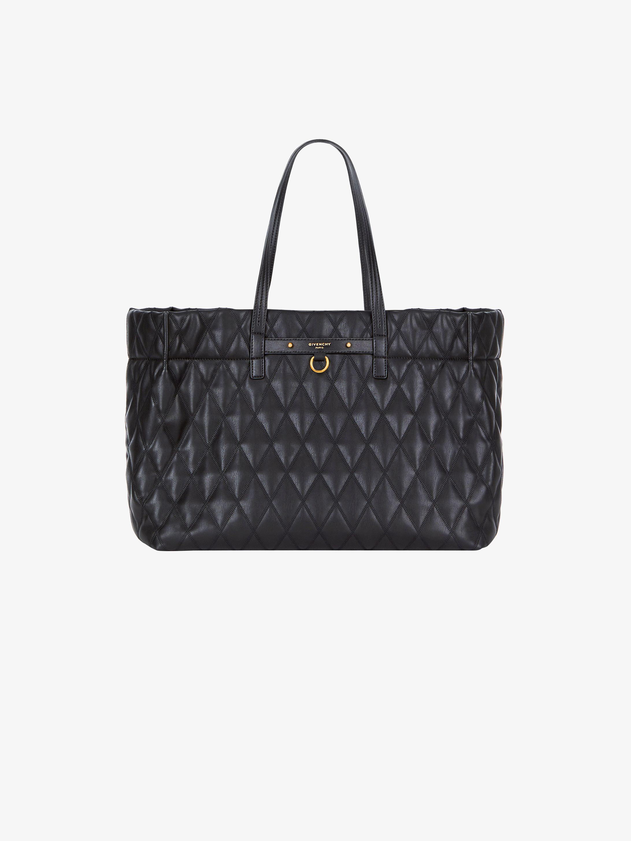 Duo tote bag in quilted canvas