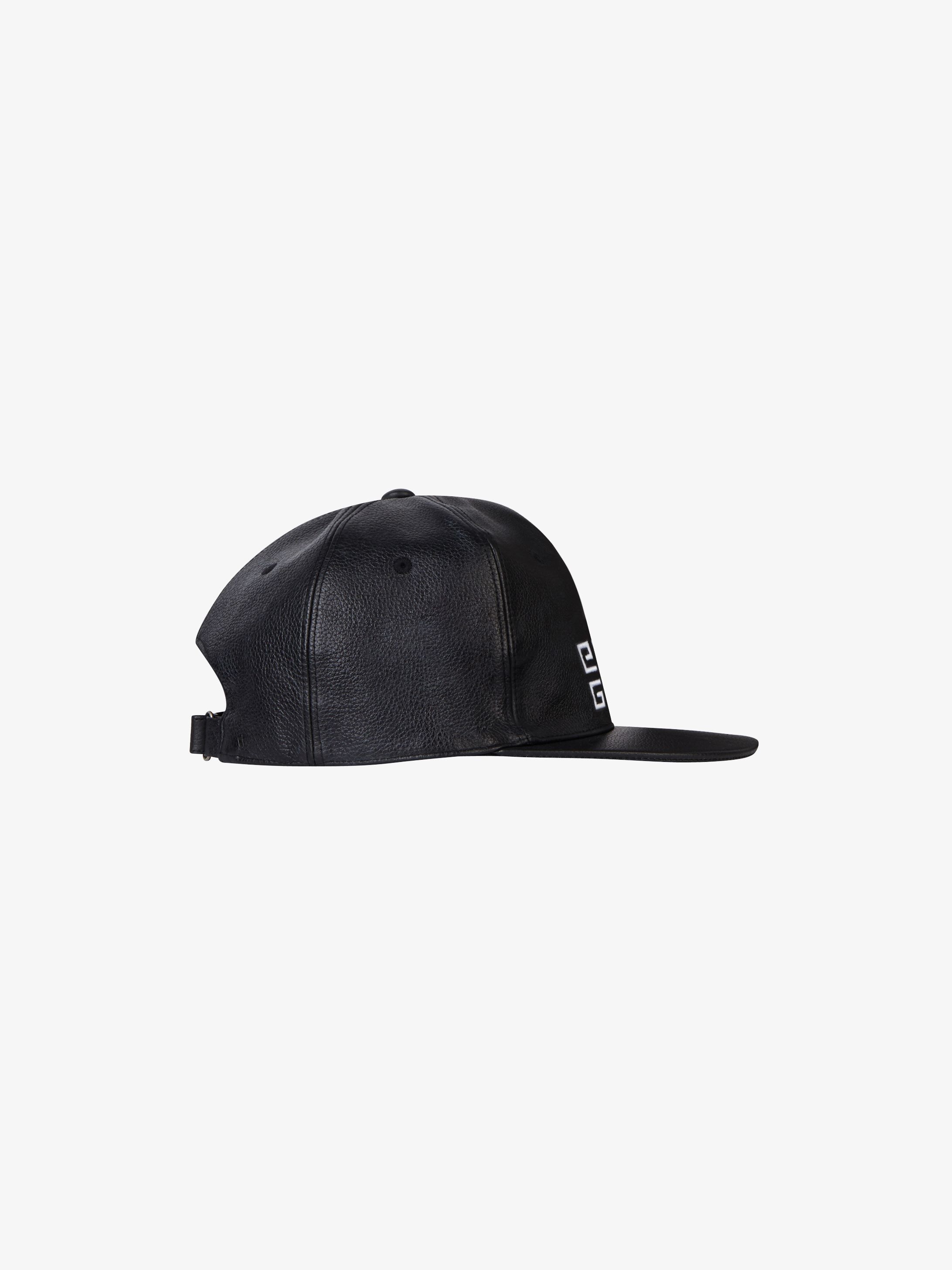 Casquette en cuir à broderie 4G