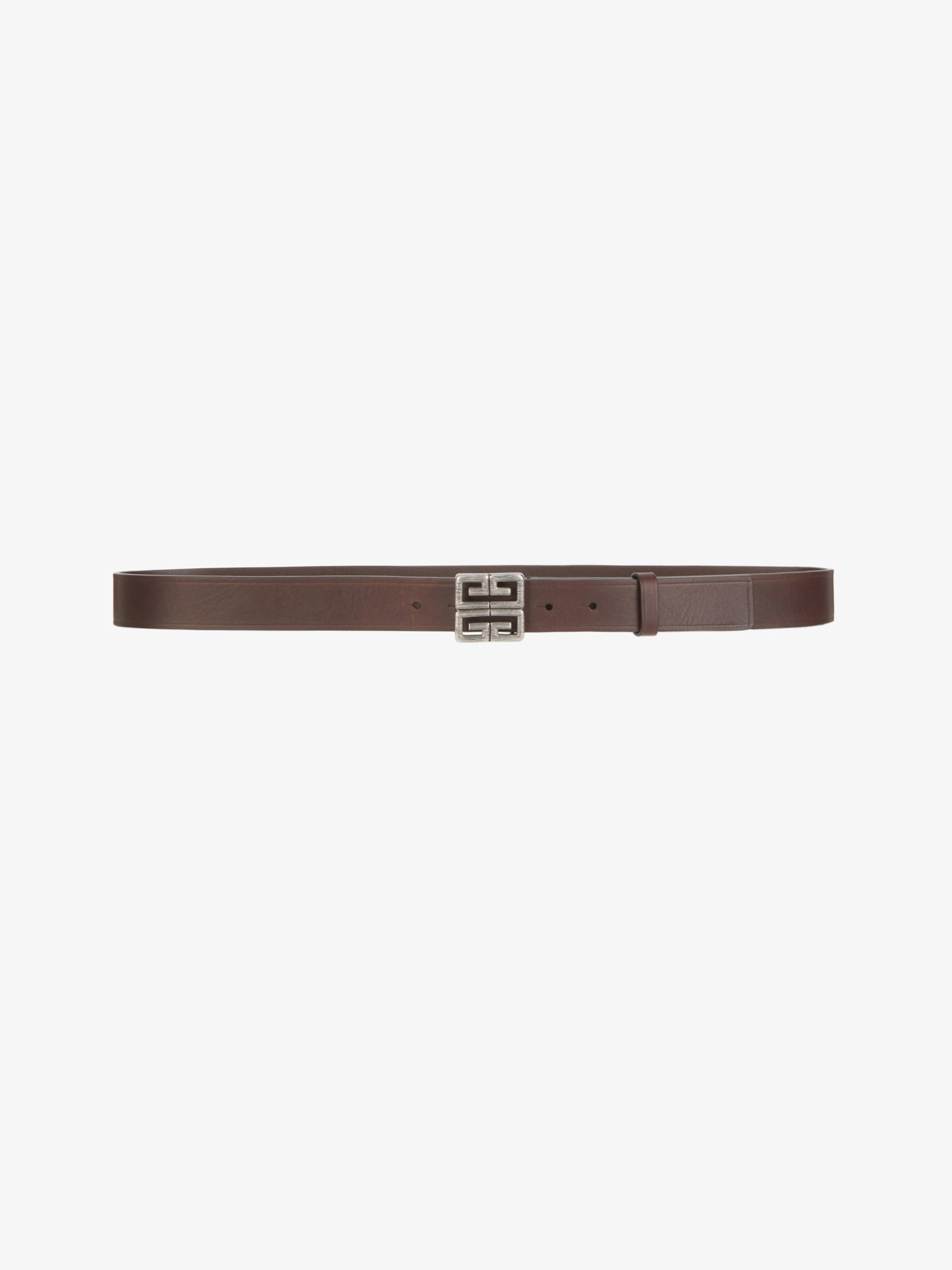 4G buckle belt in leather