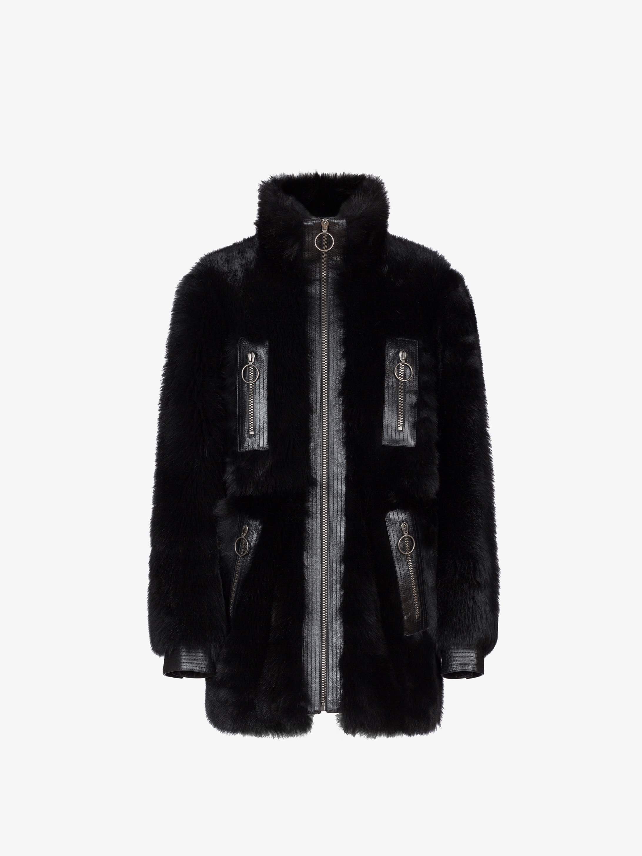 Long shearling jacket | GIVENCHY Paris