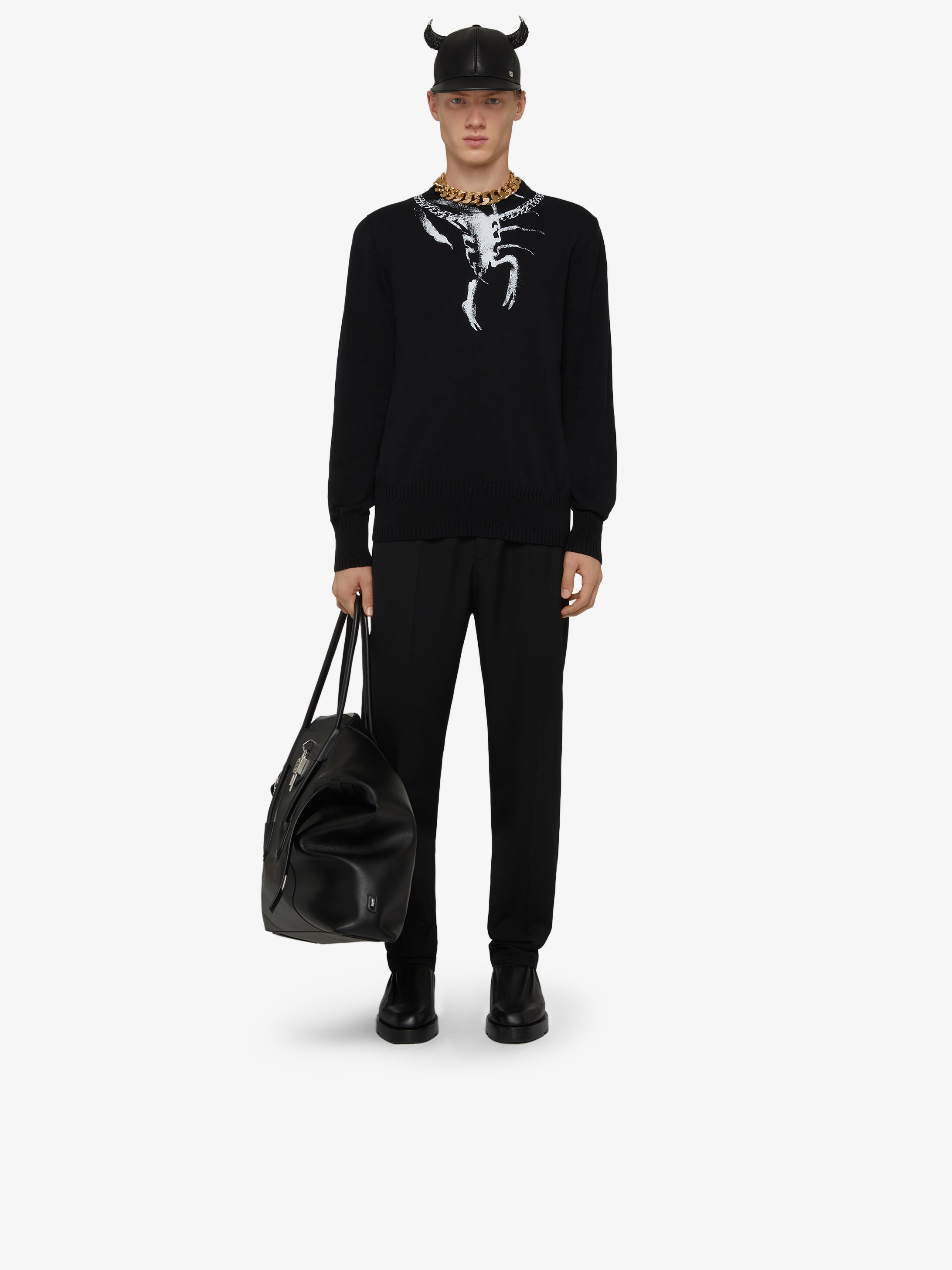 Scorpio printed sweater in cotton | GIVENCHY Paris