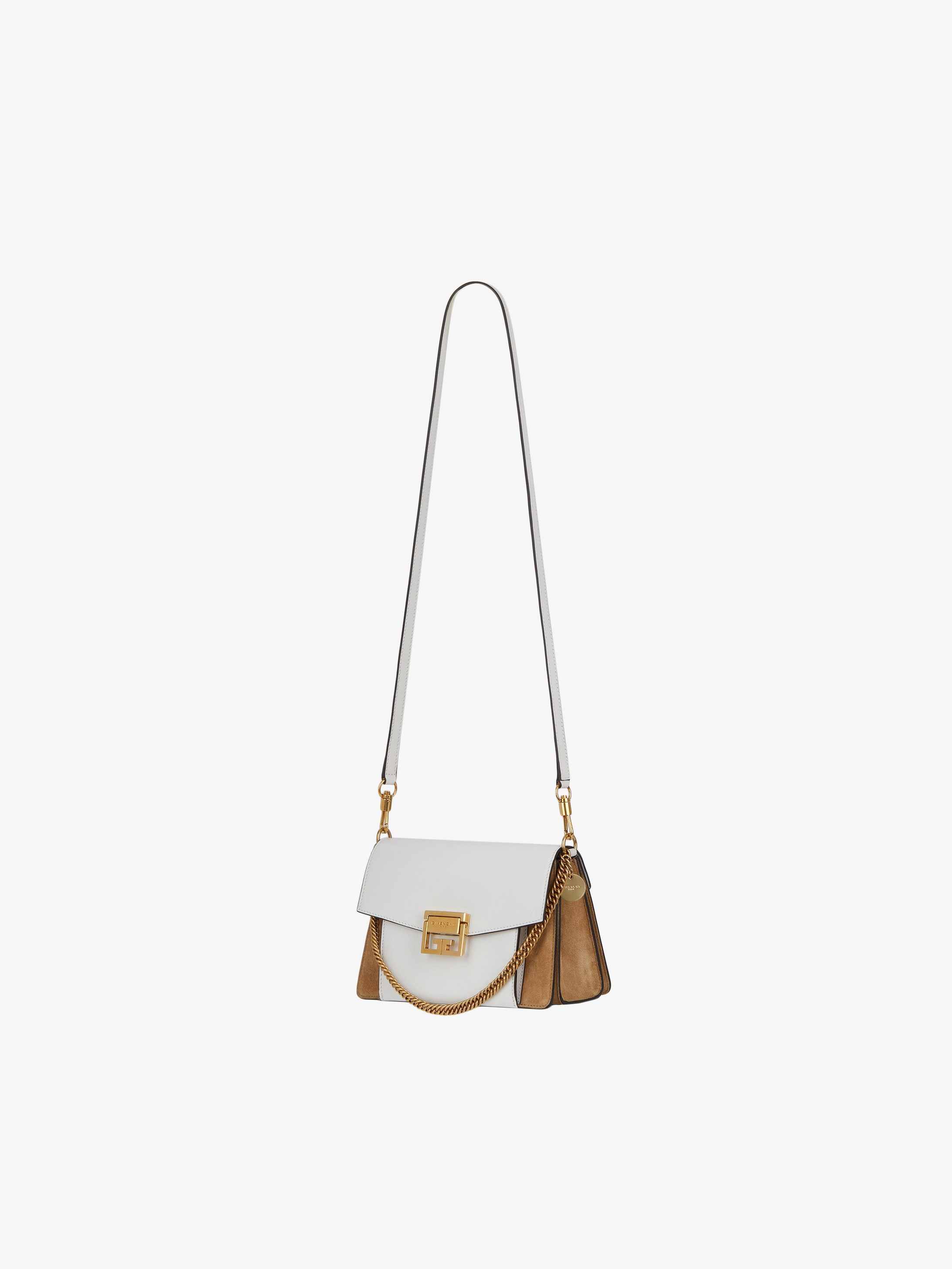 small gv3 bag in leather and suede