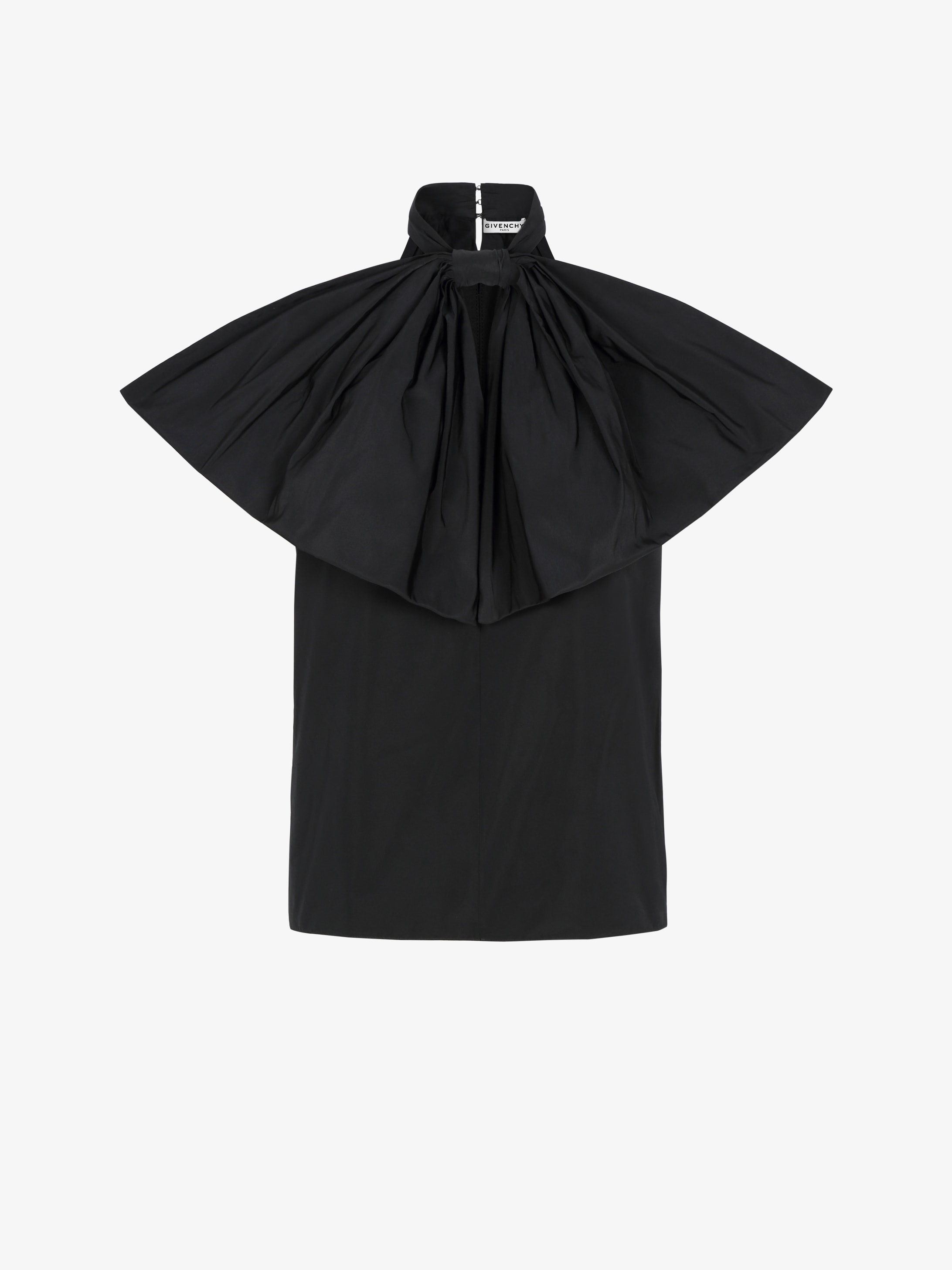 Top in taffetas with oversized bow