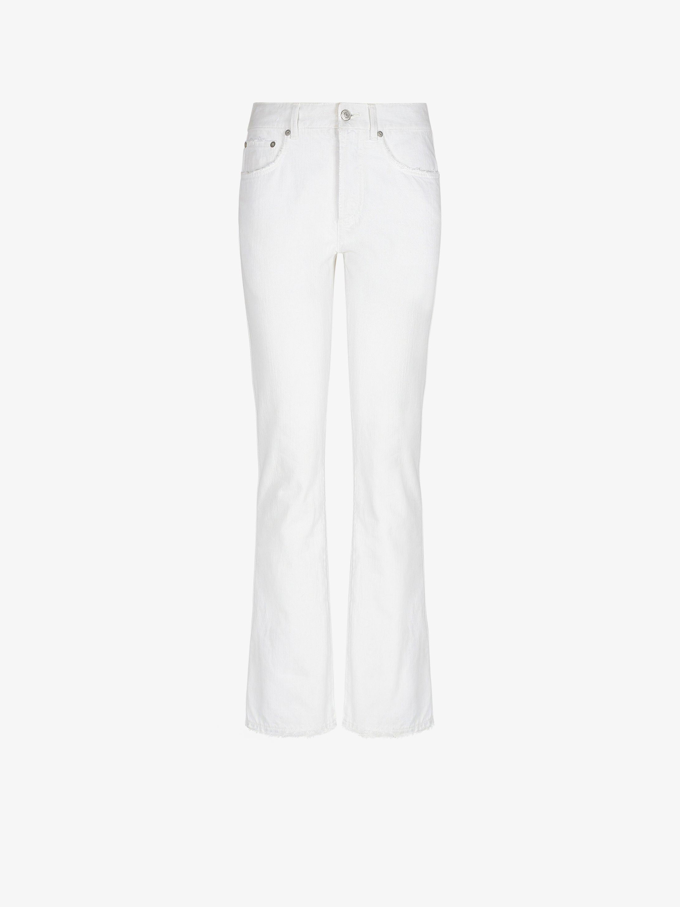 Flared jeans in vintage denim