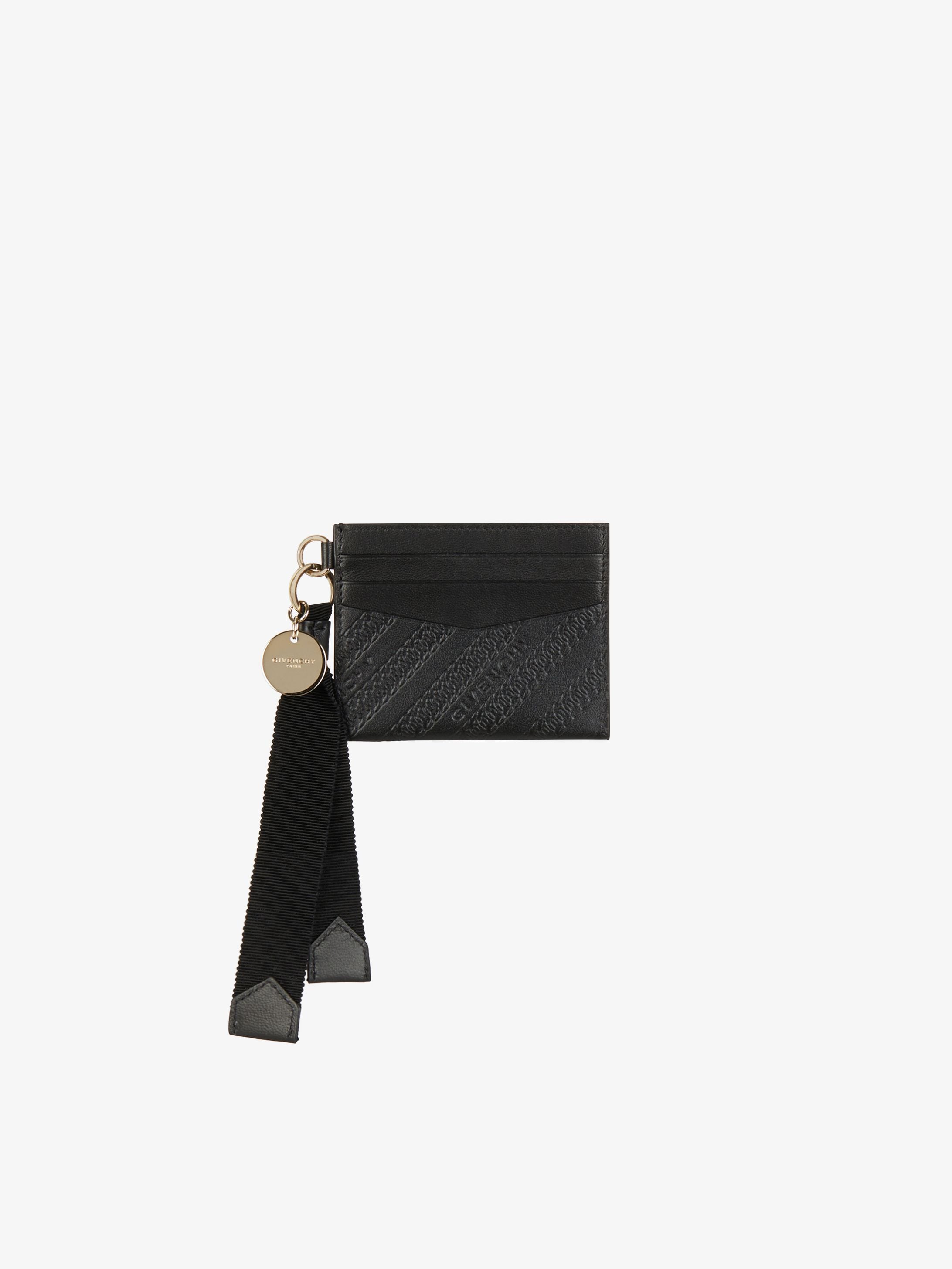Bond card holder in GIVENCHY chain leather