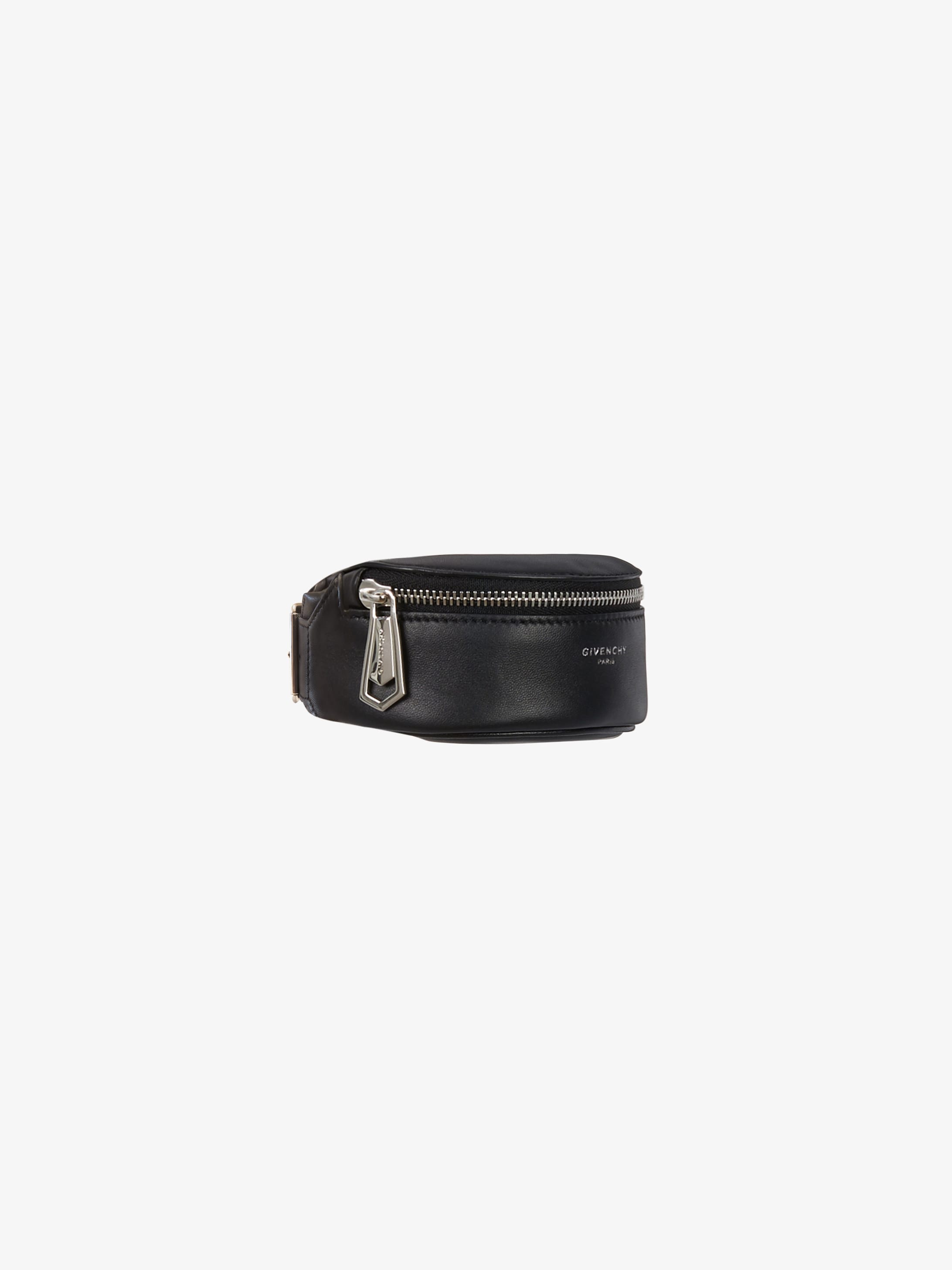 Mini bum bag bracelet in leather