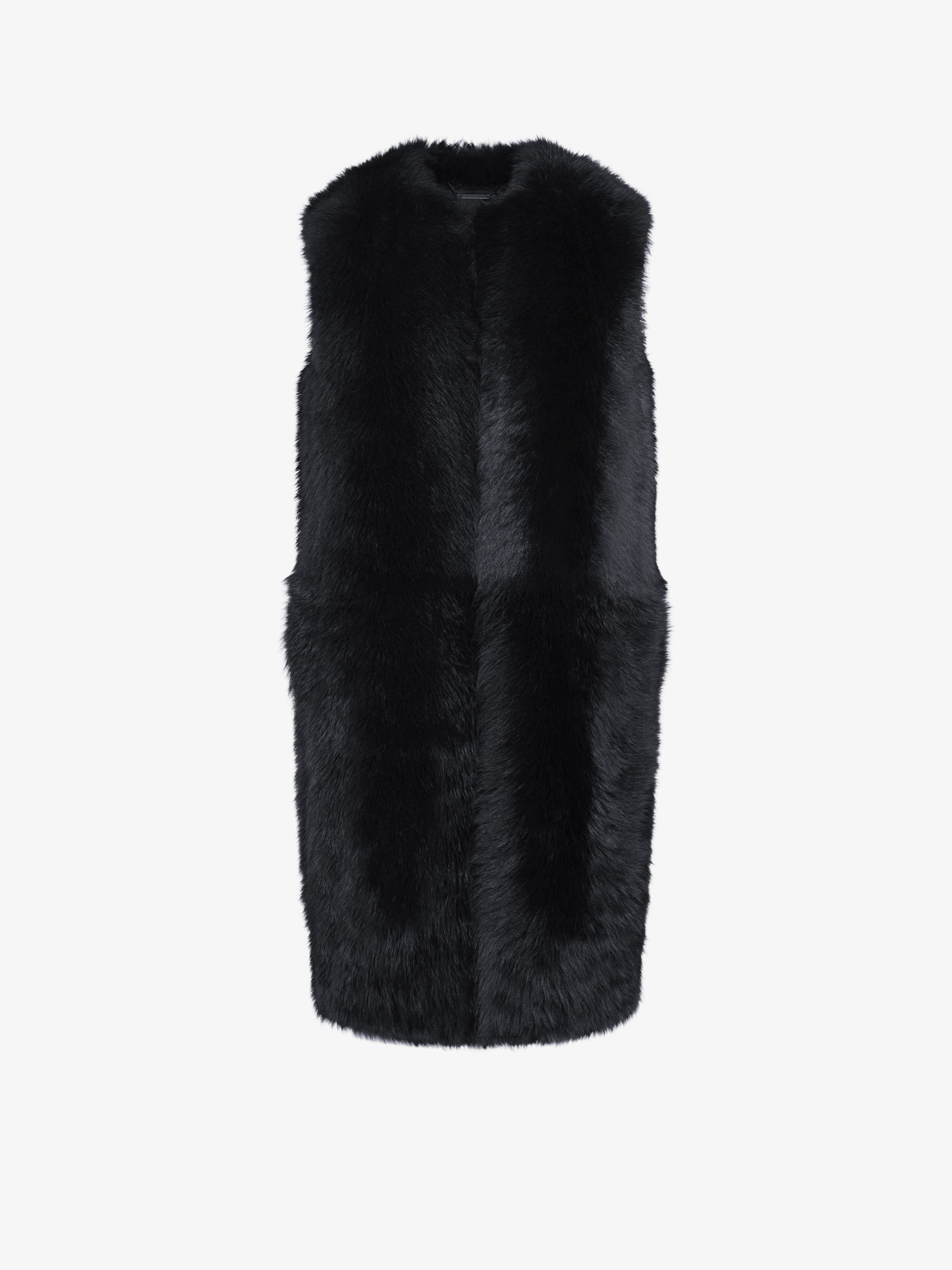 GIVENCHY sleeveless fur jacket
