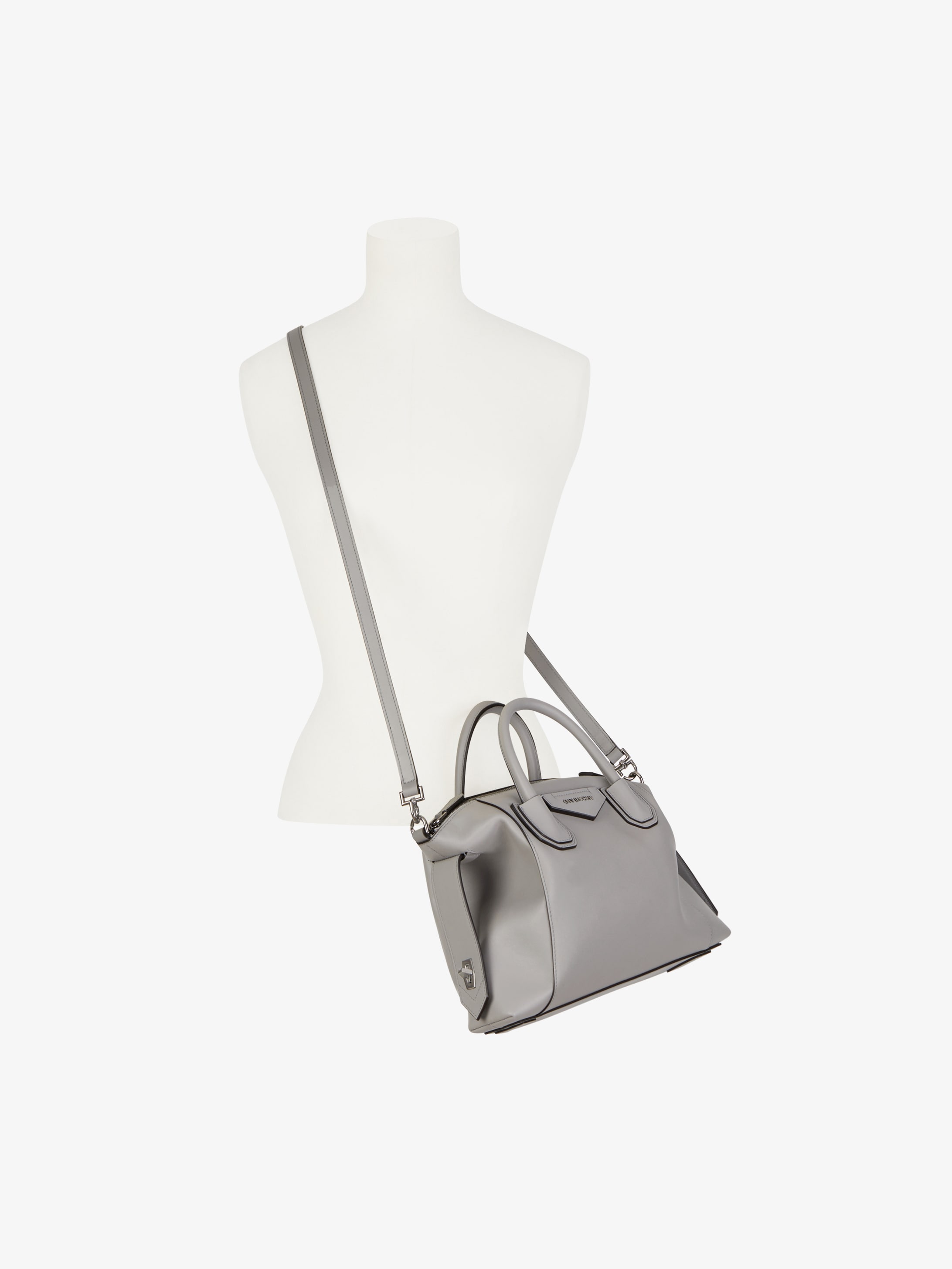 givenchy antigona small pearl grey