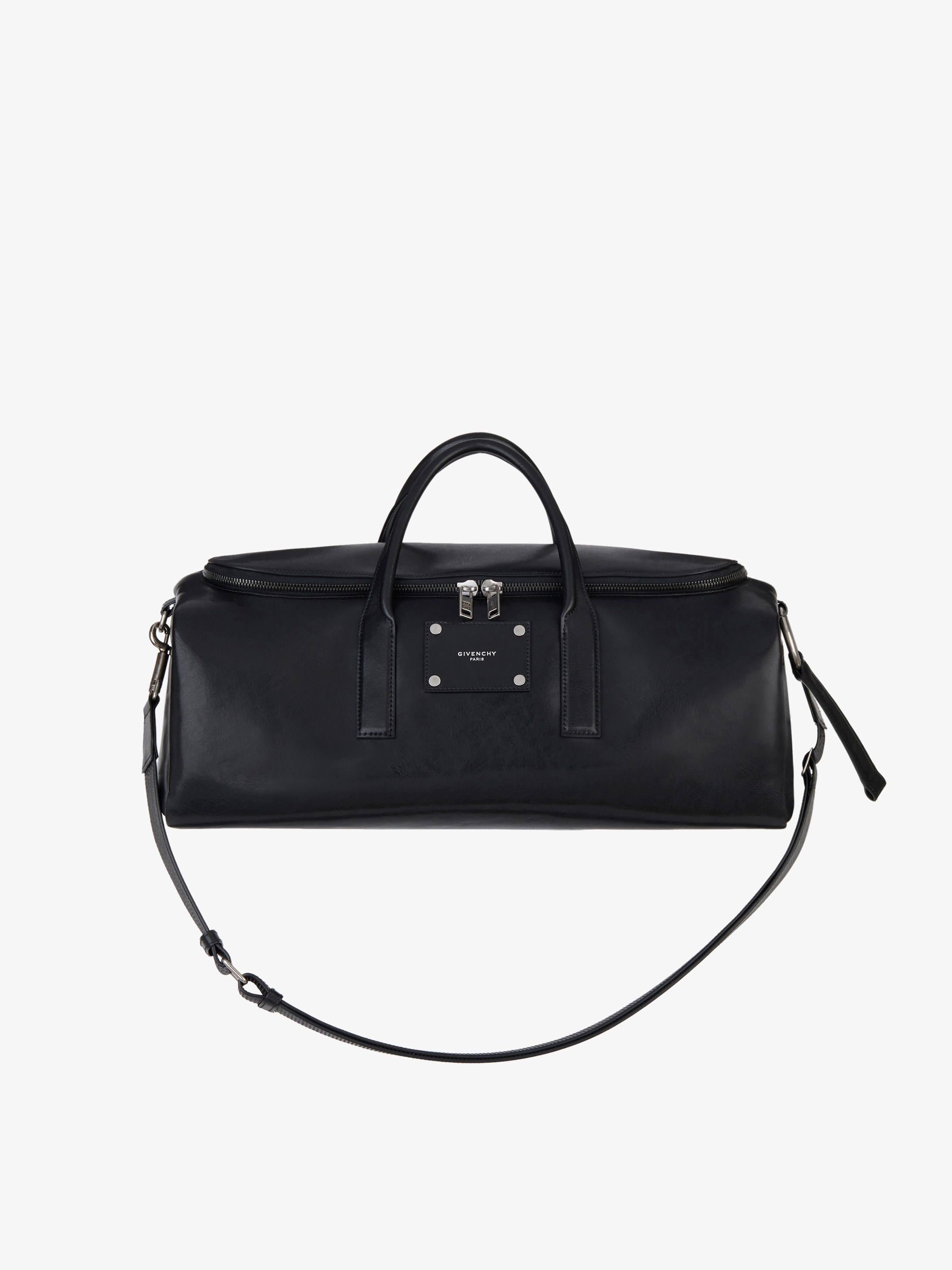 Givenchy tag weekender bag in smooth leather