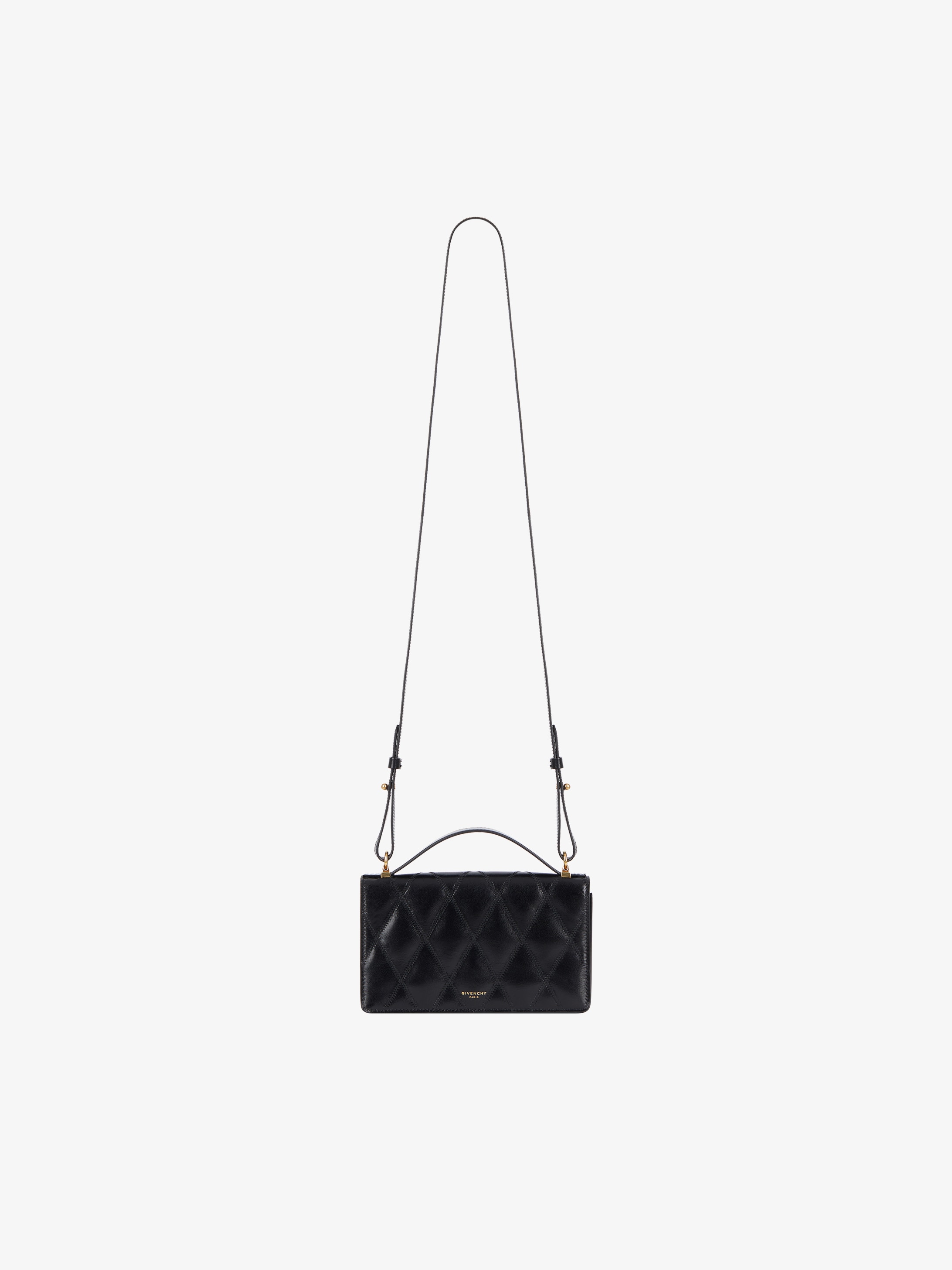 Mini bag in diamond quilted leather