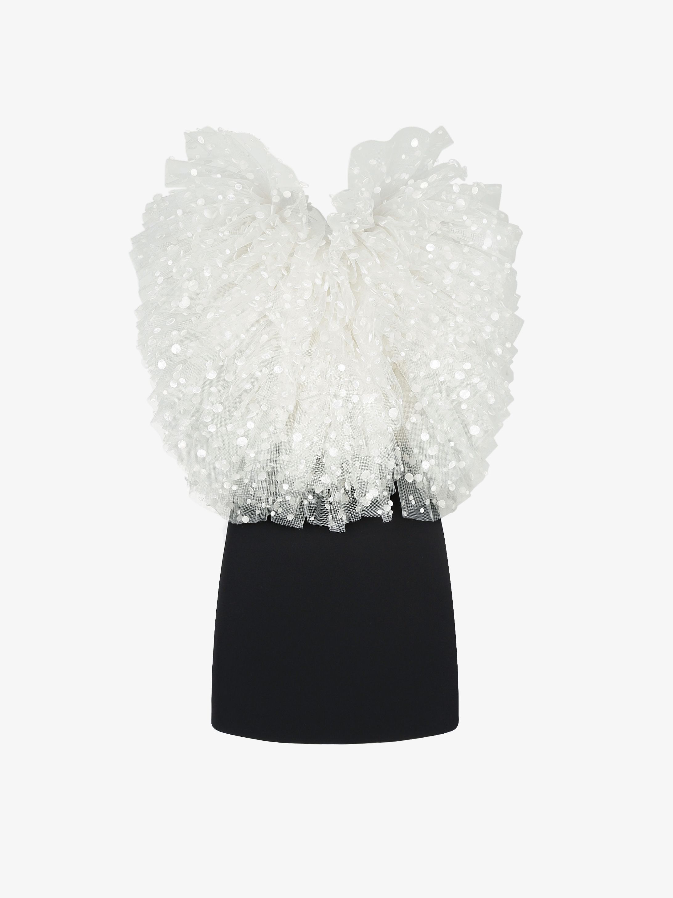 Robe courte à volants