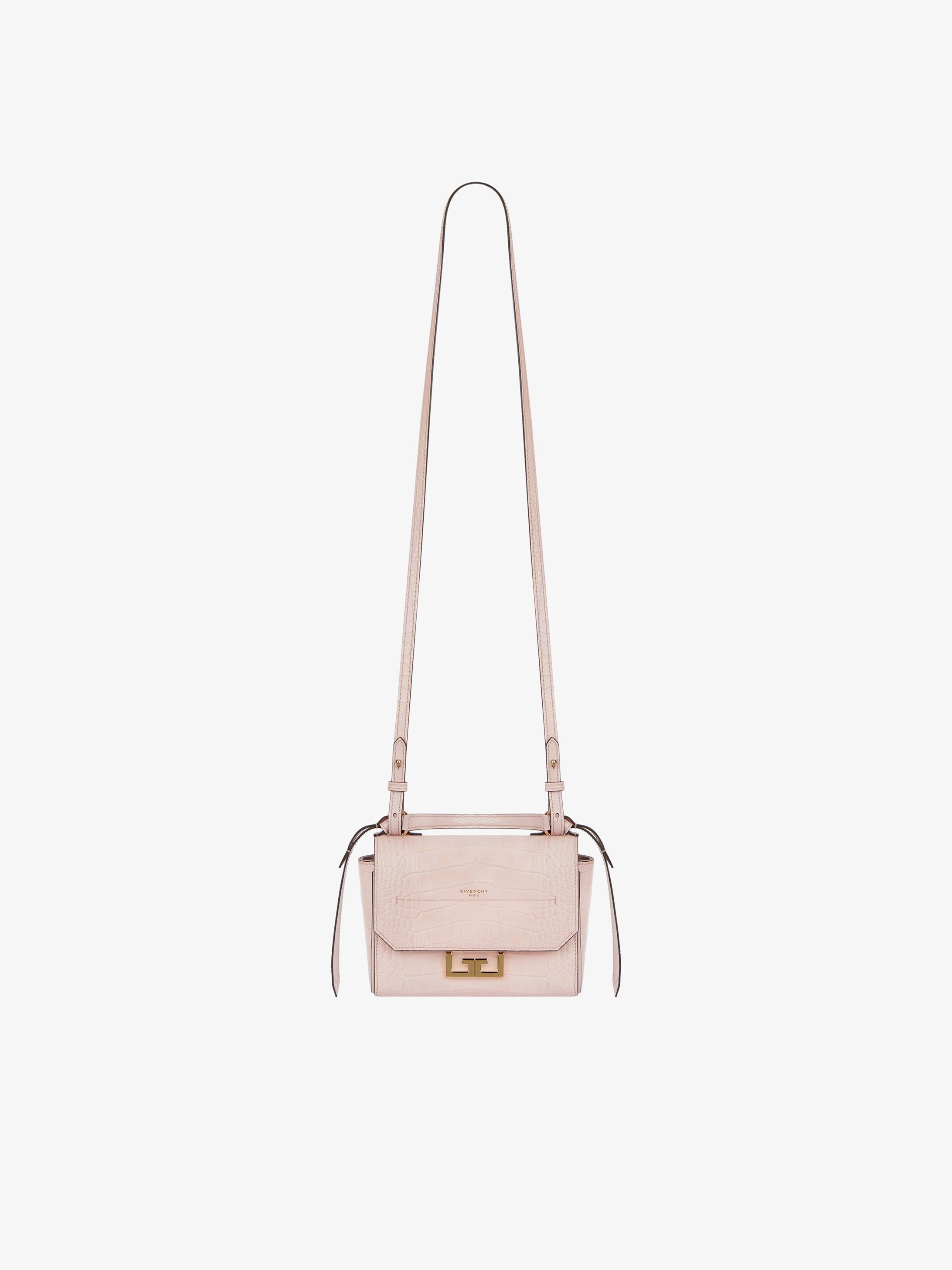 Mini Eden bag in crocodile-effect leather