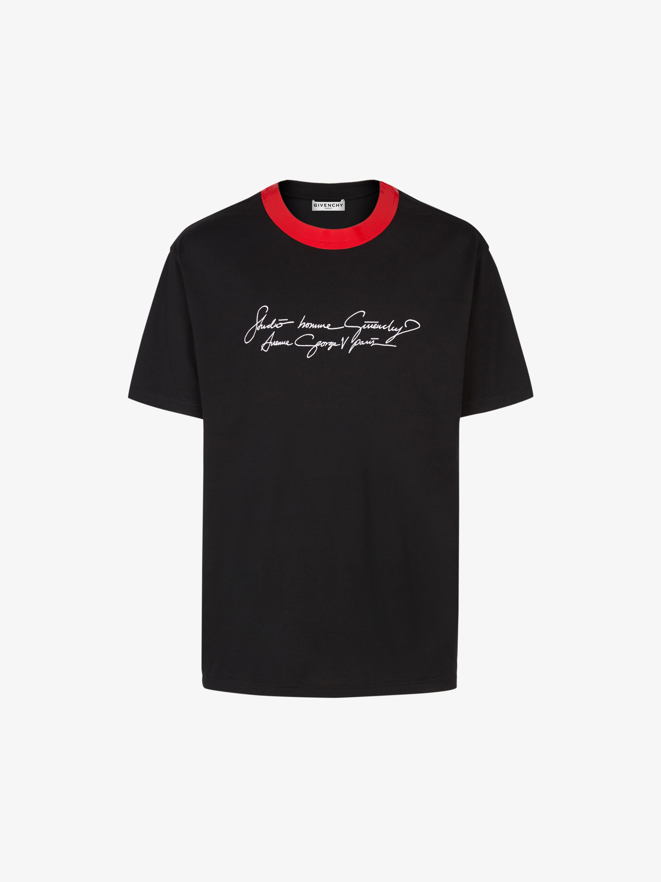 Studio Homme embroidered t-shirt with band