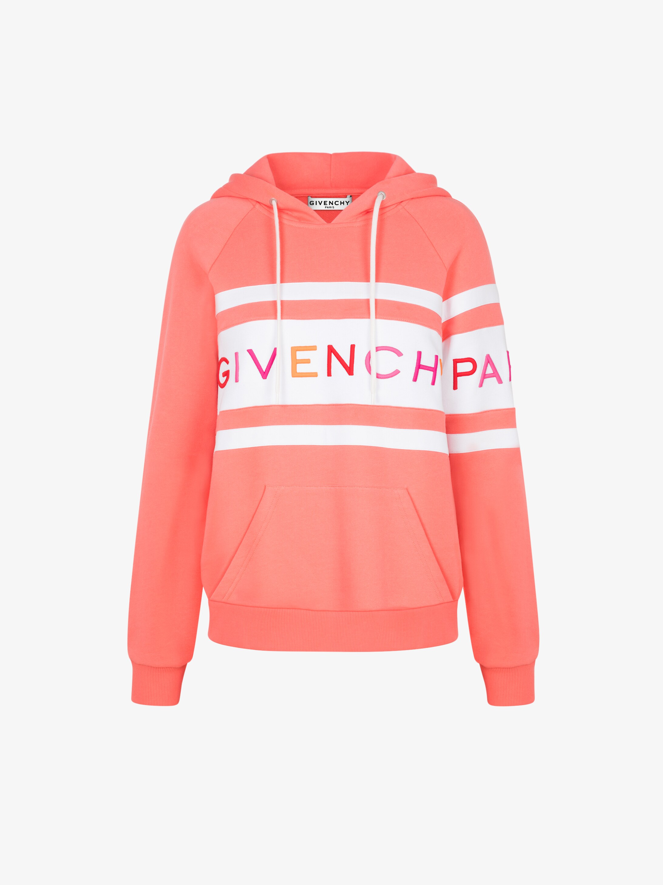 Hoodie with contrasting stripes
