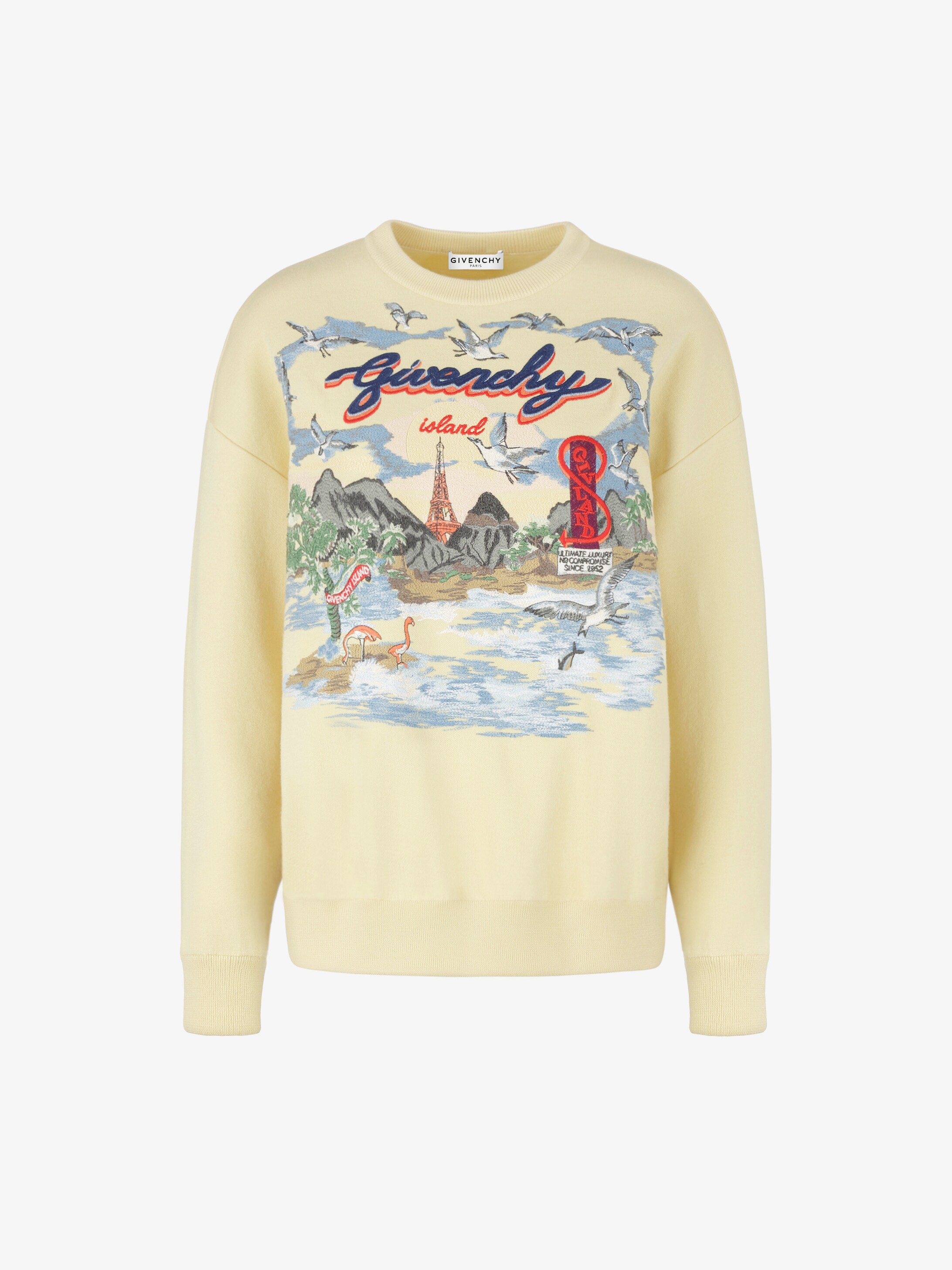 givenchy paris embroidered sweatshirt